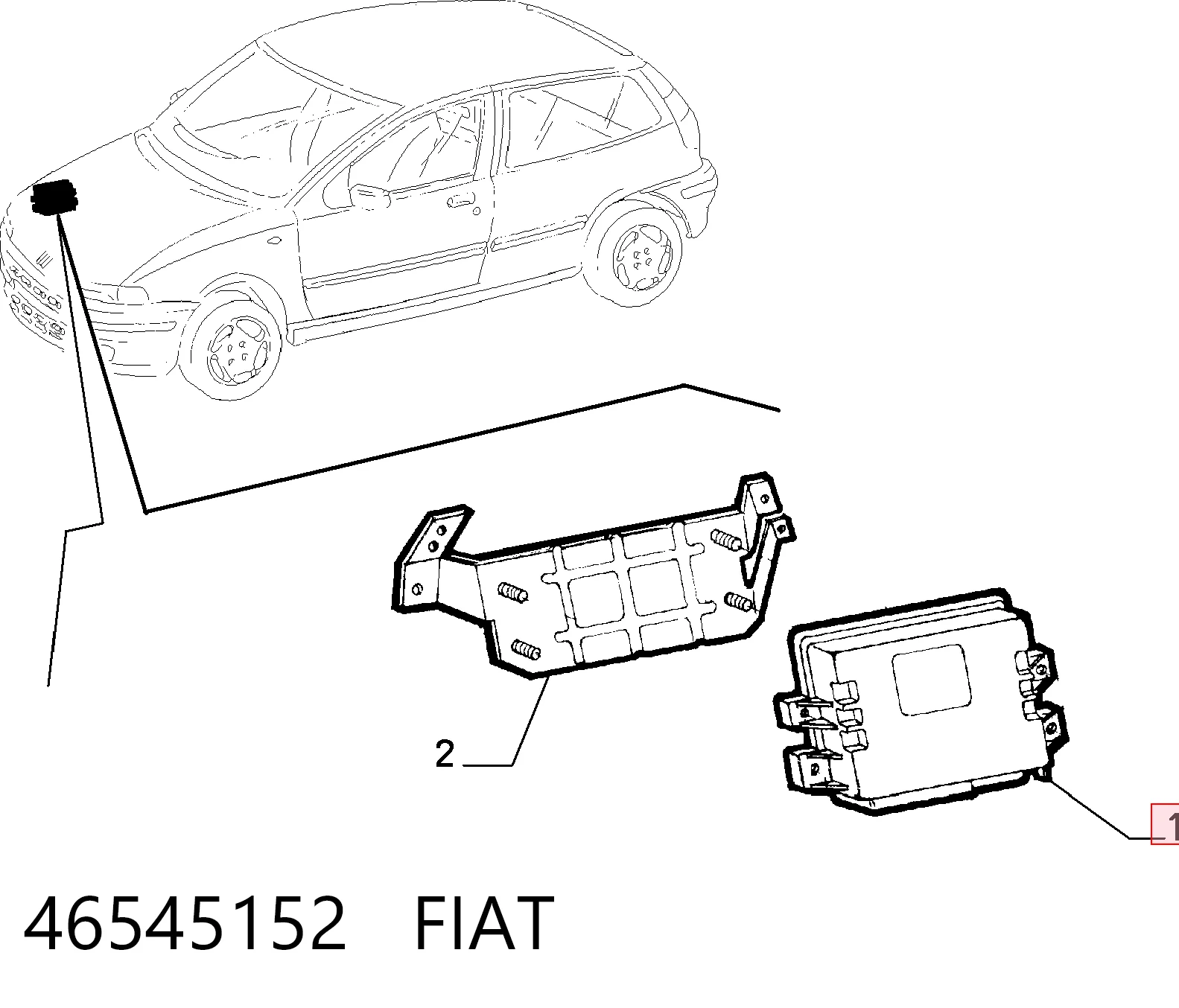 Comprar Unidad de control del motor (ECU) Fiat Punto I 176 a bajo precio