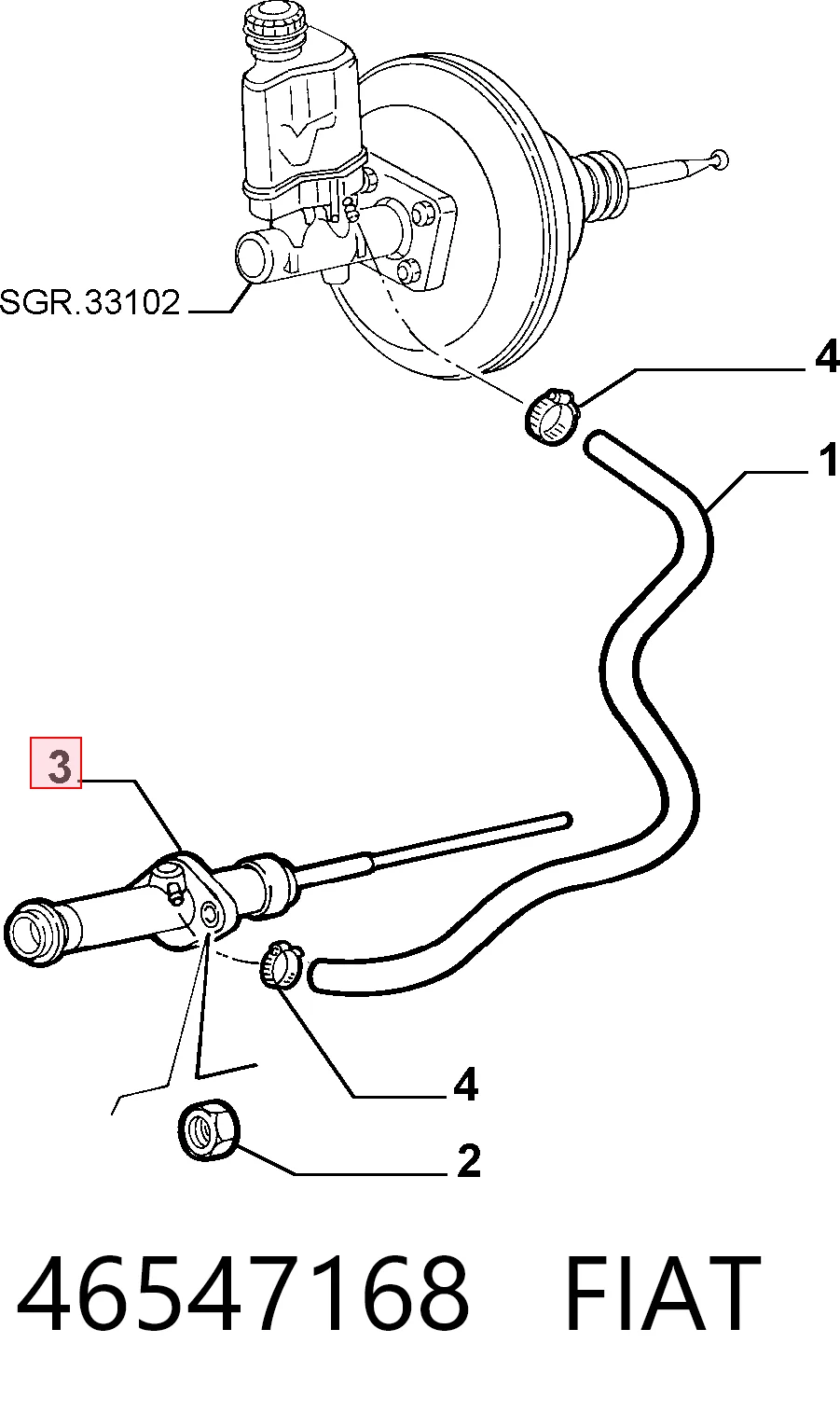 Cilindro maestro de embrague para Alfa Romeo 147 937