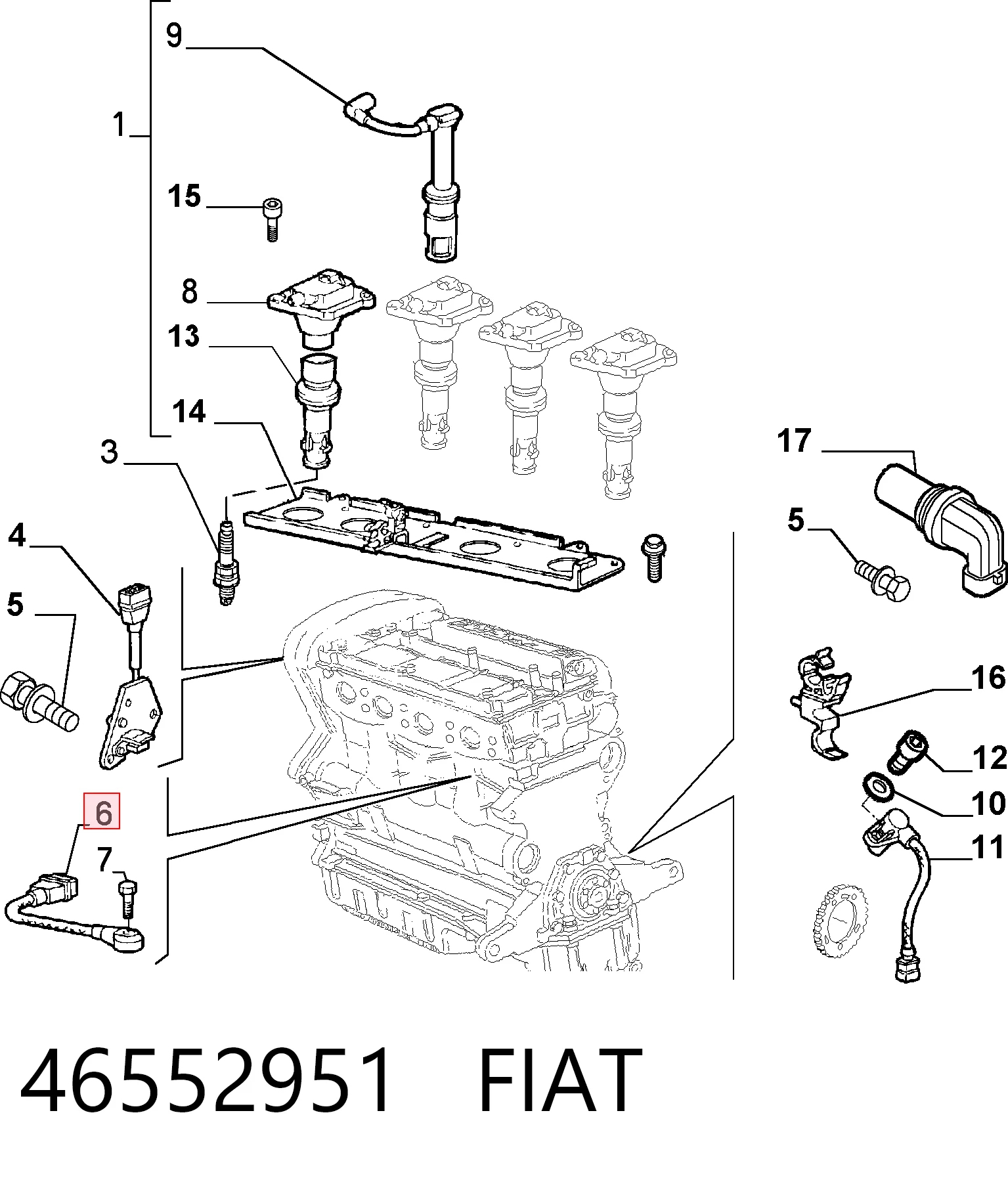 Sensor de picado Alfa Romeo 146  hatchback comprar en España
