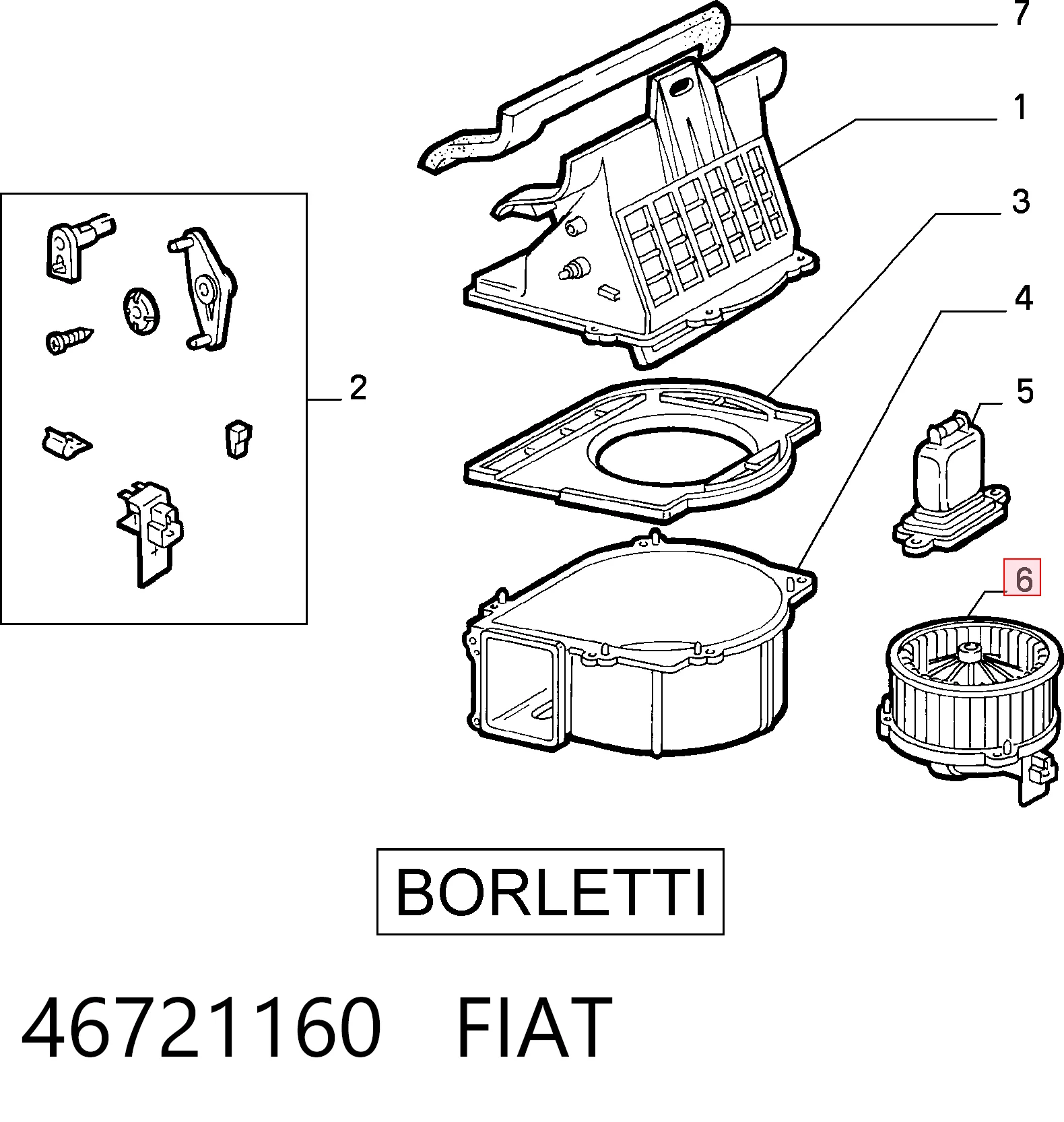 Electroventilador habitáculo Fiat Punto  (176C)