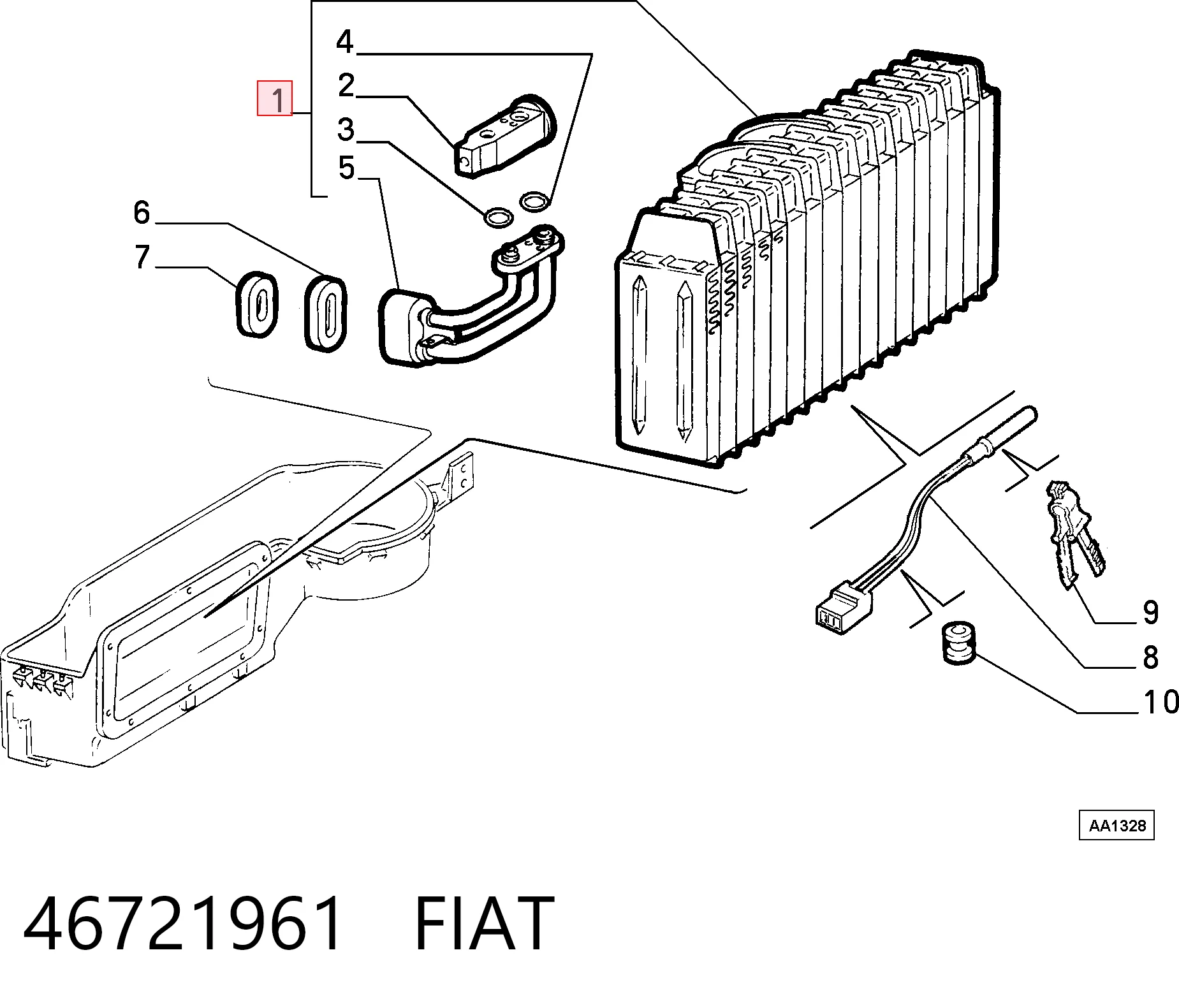 Comprar Evaporador de aire acondicionado Fiat Bravo II 198 a bajo precio