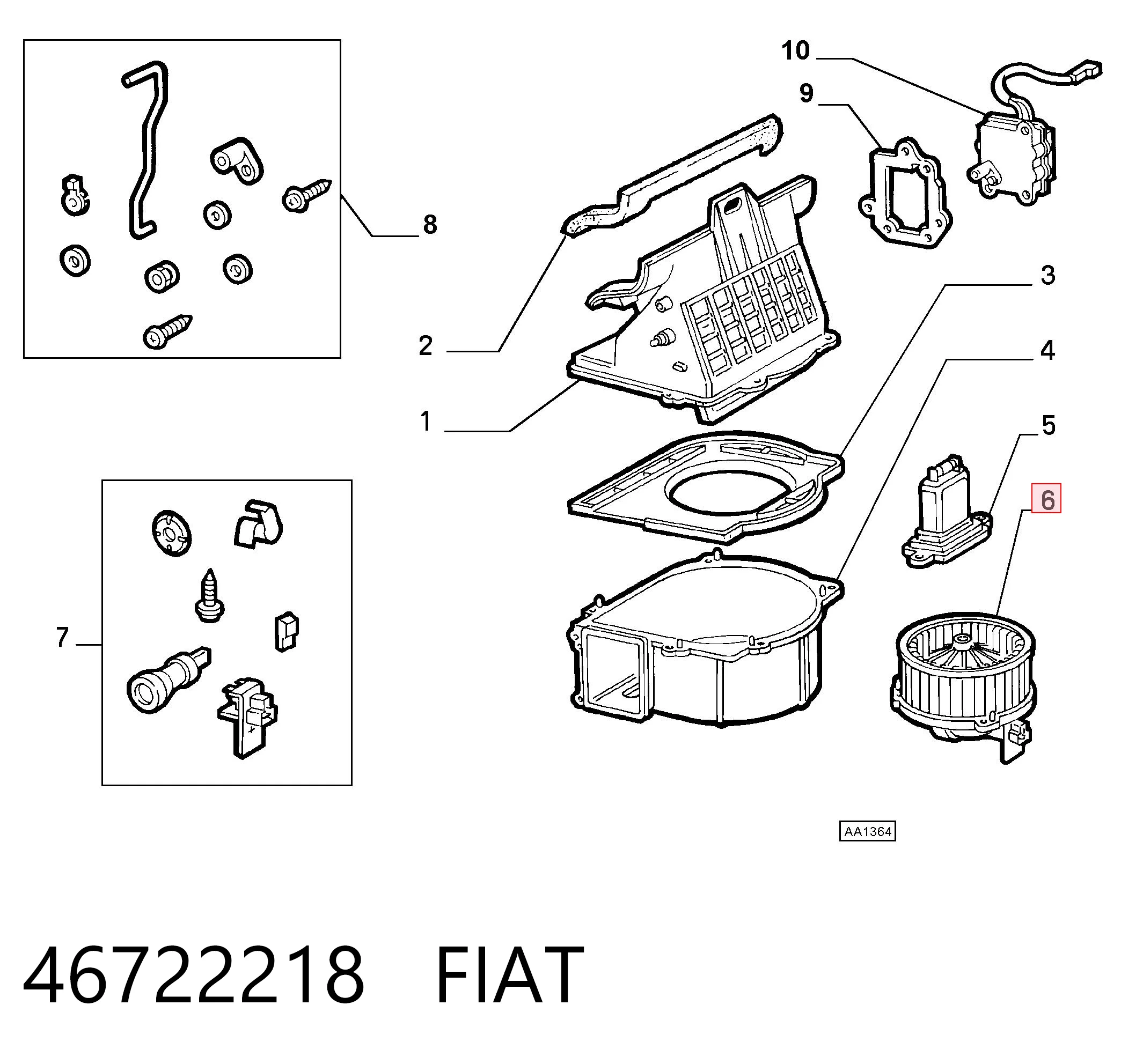 Comprar Motor del ventilador del calefactor Fiat Punto I 176 a bajo precio