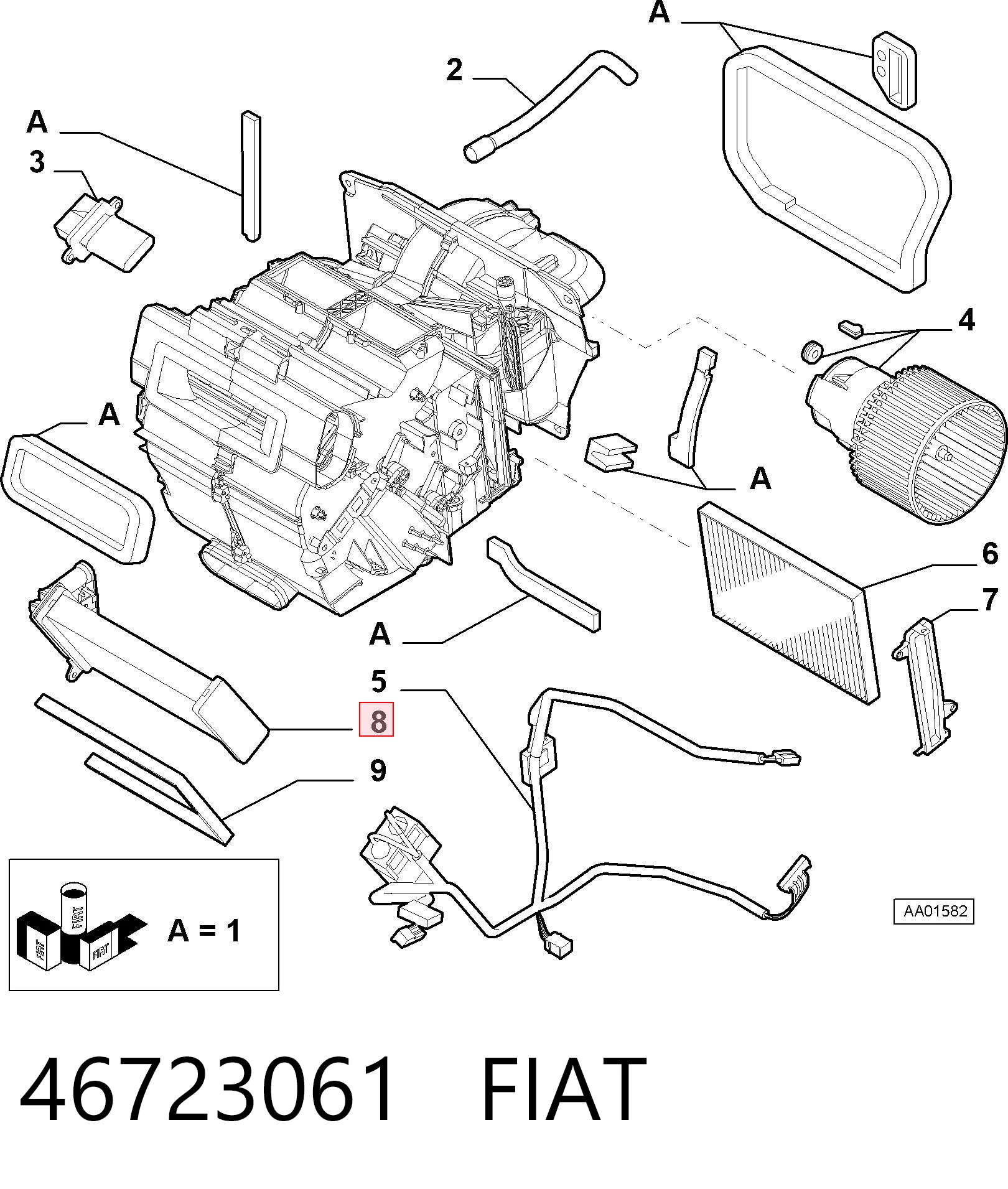Comprar Radiador de calefacción Fiat Palio  178DX a bajo precio