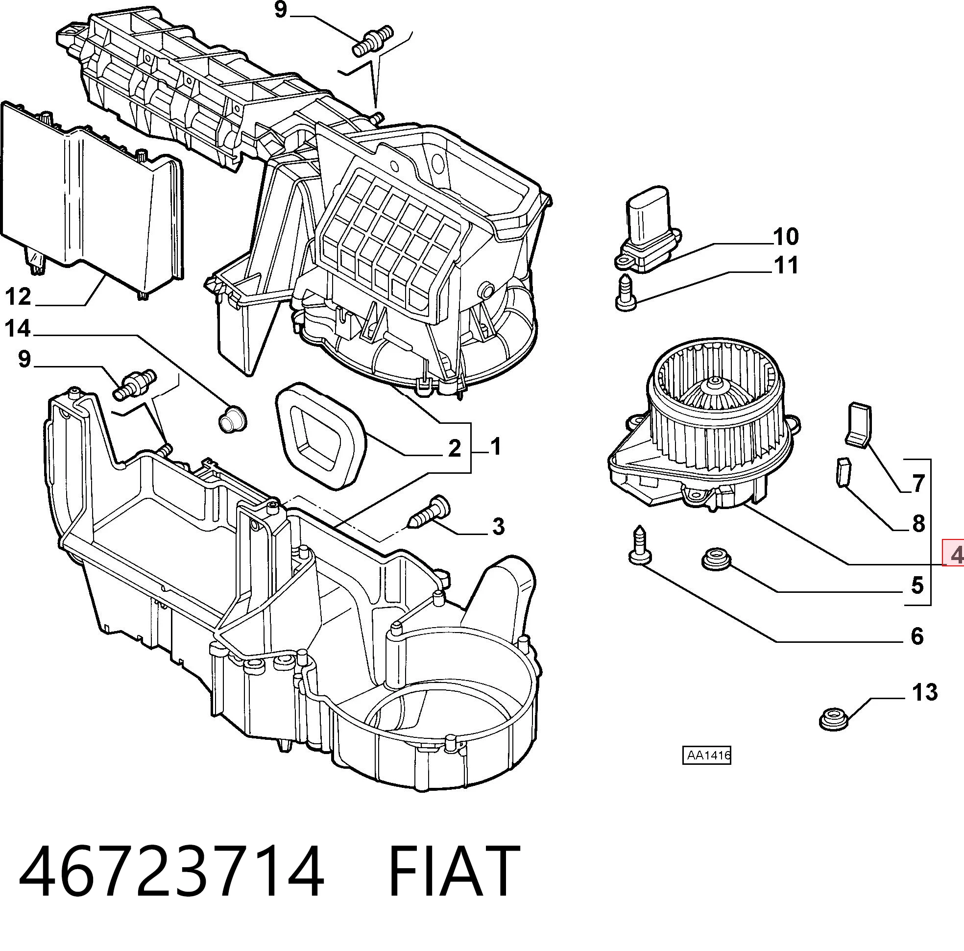 46723714 Fiat/Alfa/Lancia