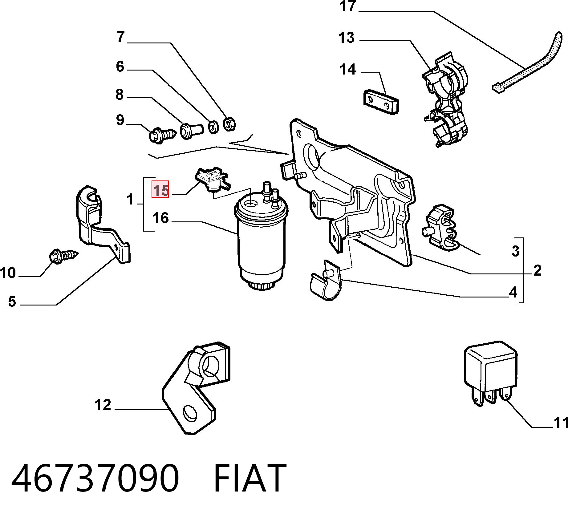 46737090 Fiat/Alfa/Lancia