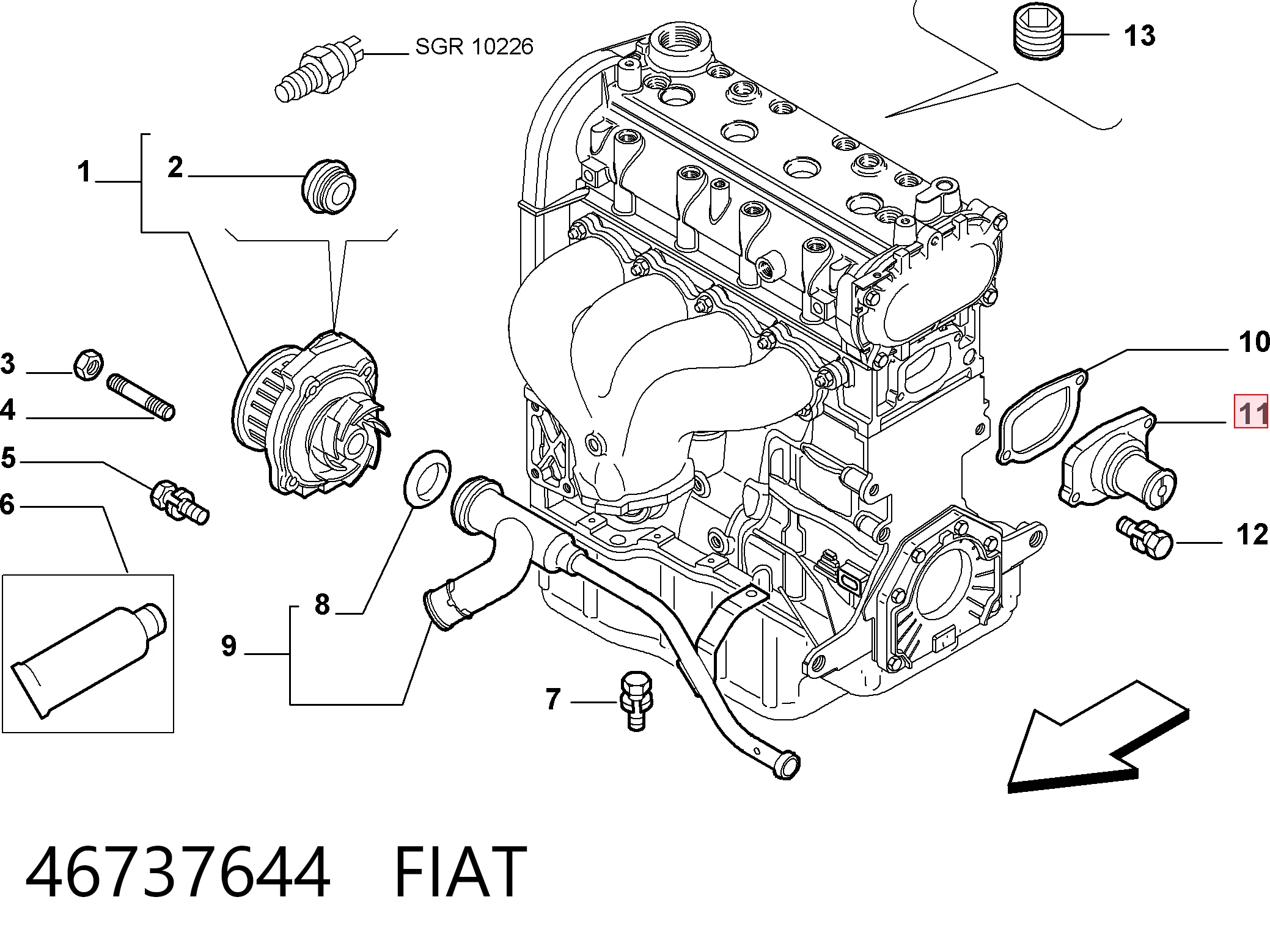 46737644 Fiat/Alfa/Lancia