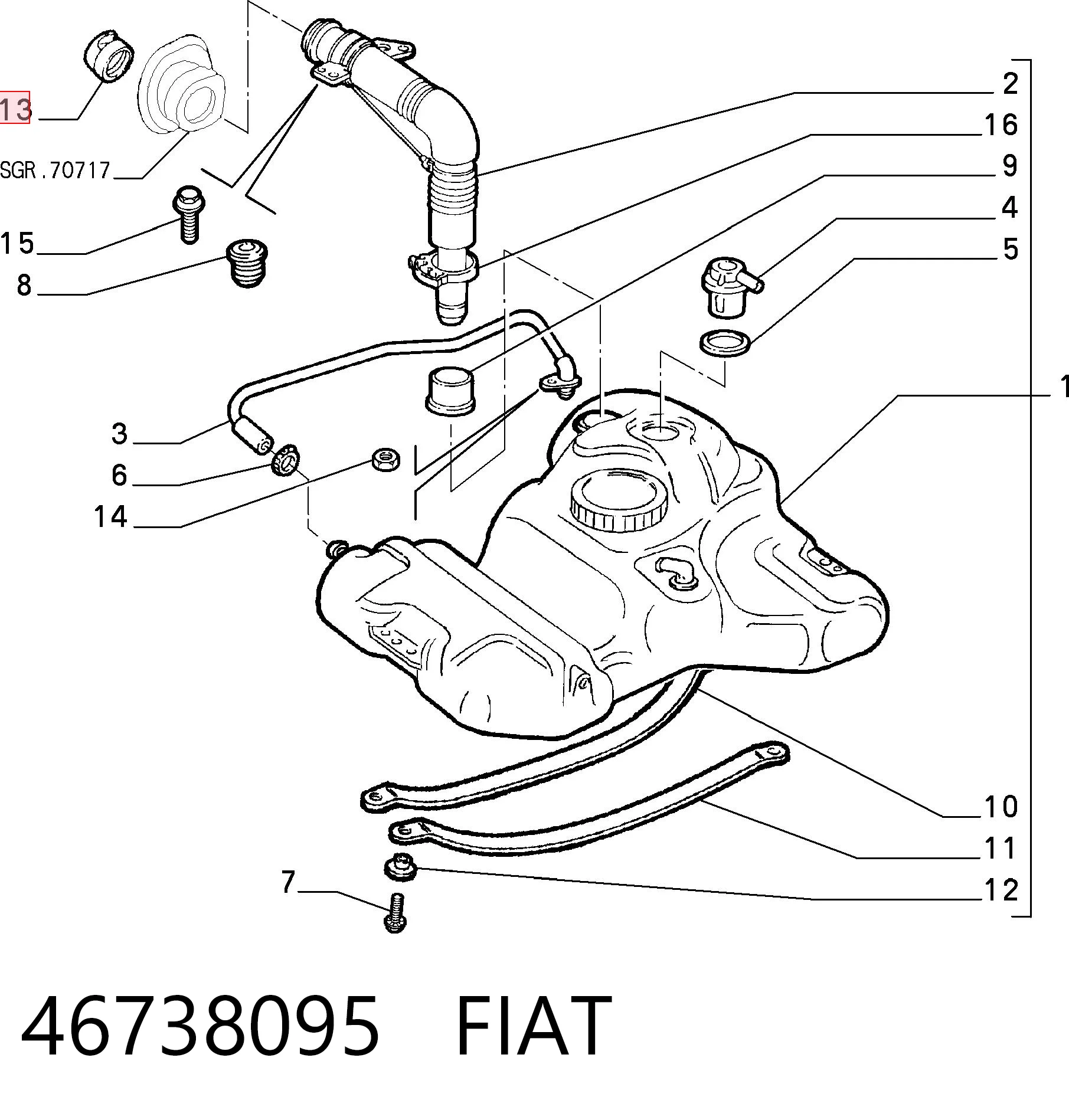 46738095 Fiat/Alfa/Lancia