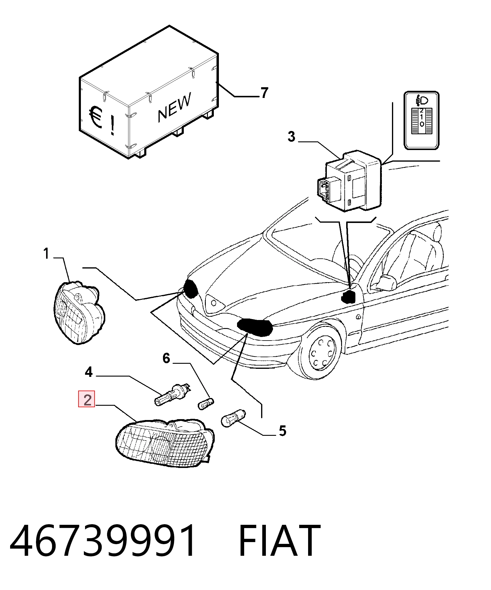 Comprar Faro izquierdo Alfa Romeo 146  930