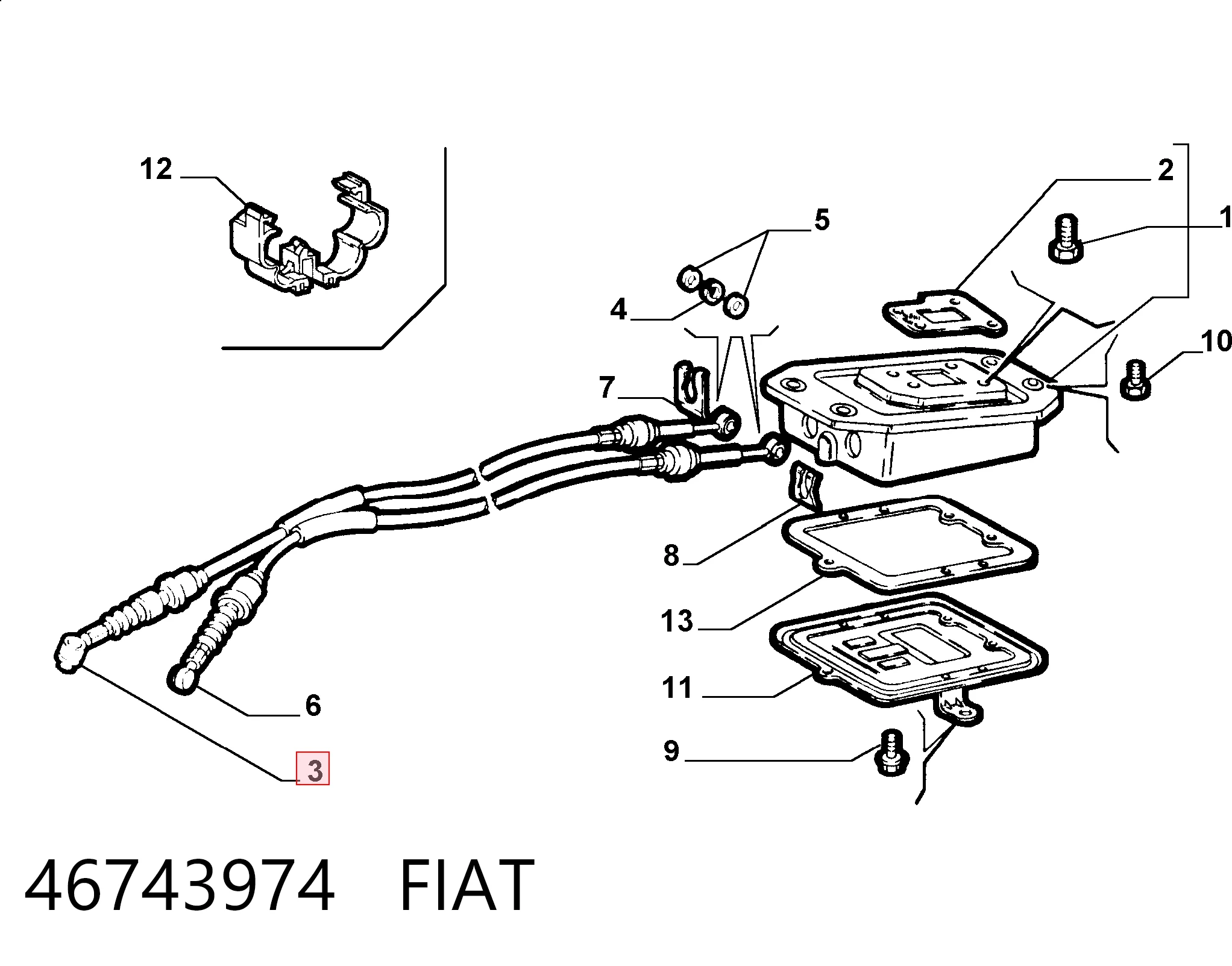 Comprar Cable de cambio doble Fiat Palio  178DX a bajo precio