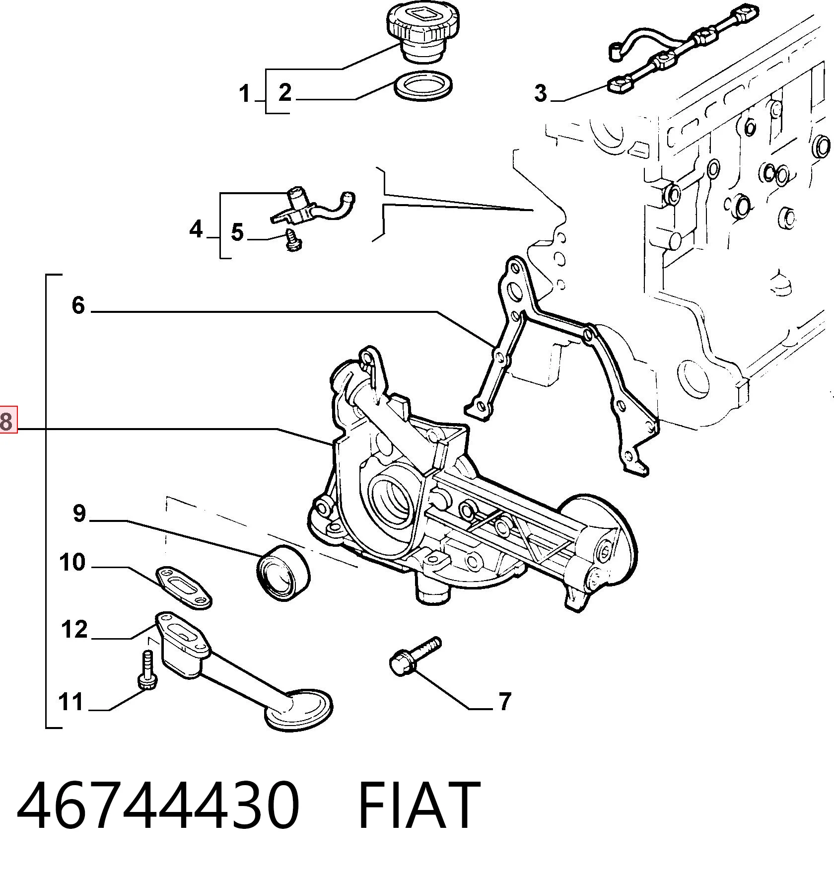 Comprar Bomba de aceite Alfa Romeo 147  937 a bajo precio