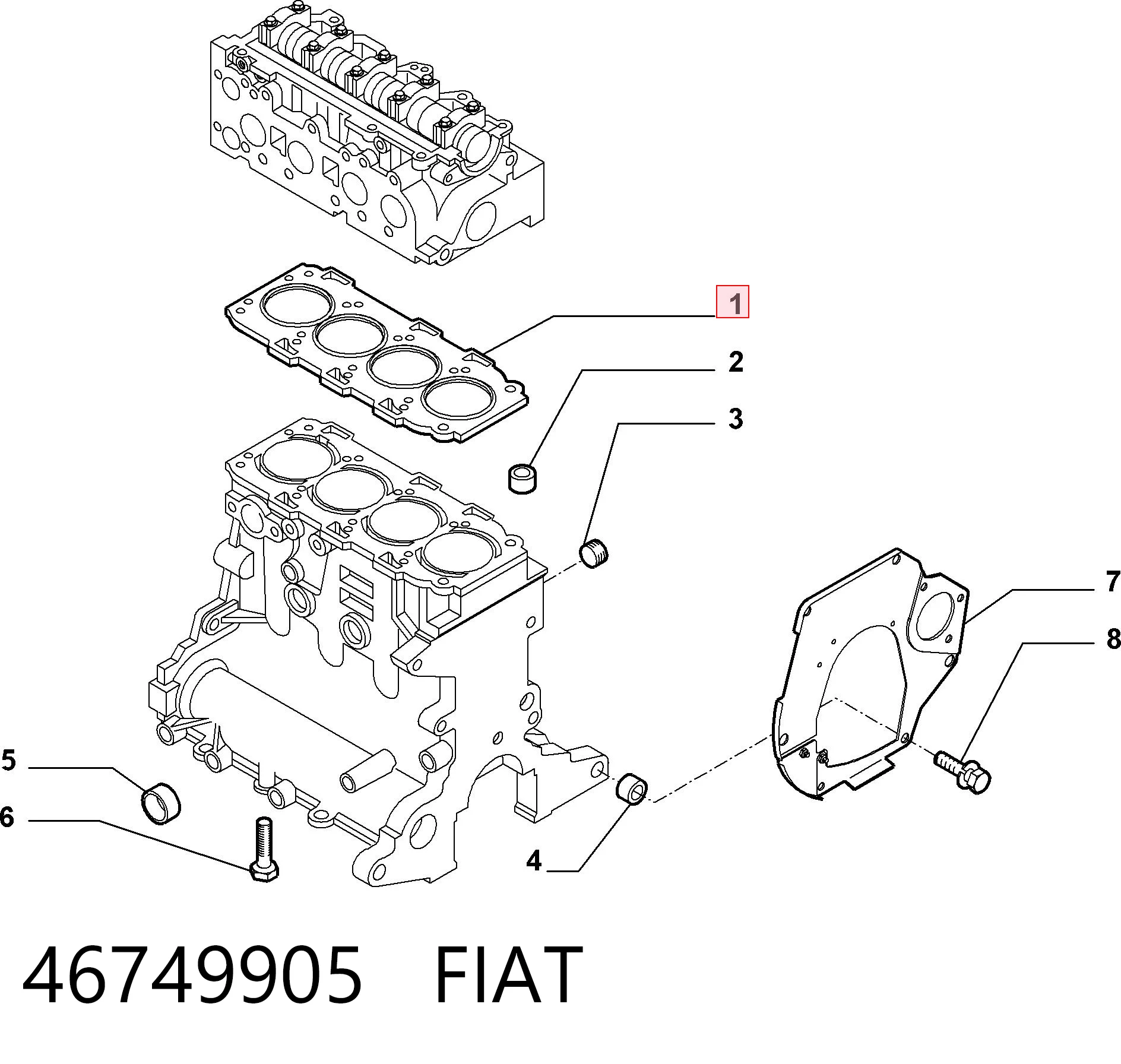 Empaque de culata para Fiat Palio  (178DX)