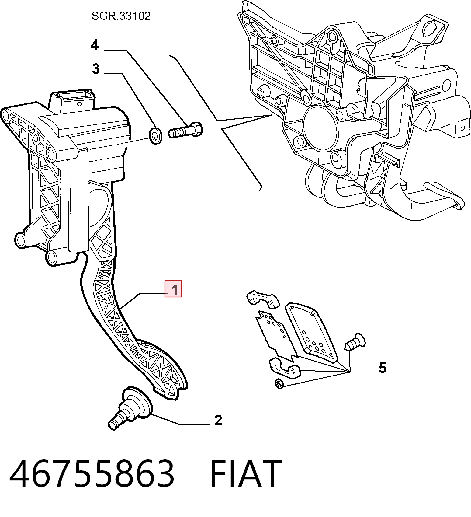 Potenciómetro pedal acelerador Alfa Romeo 147 hatchback (937) (2001 - 2010) precio, desde 36,30 EUR