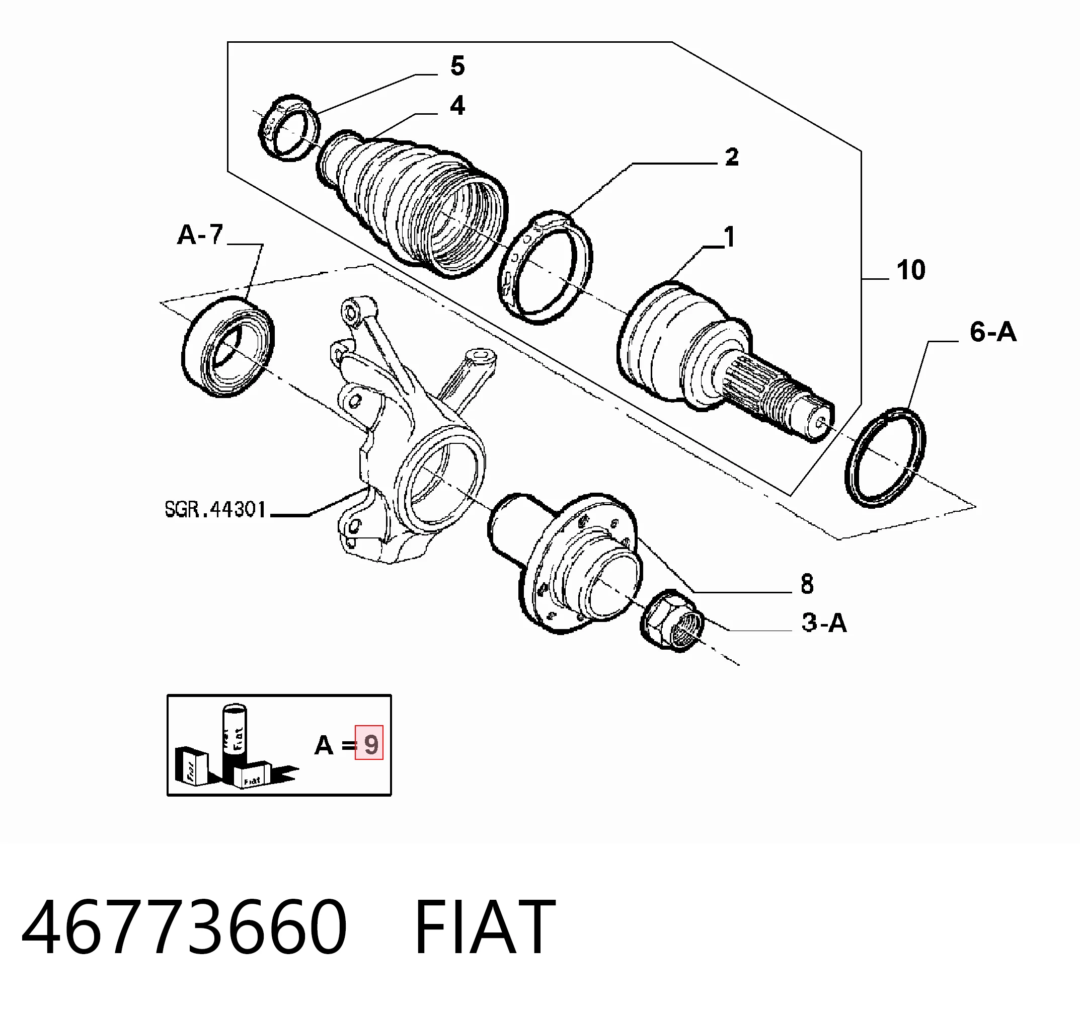 46773660 Fiat/Alfa/Lancia