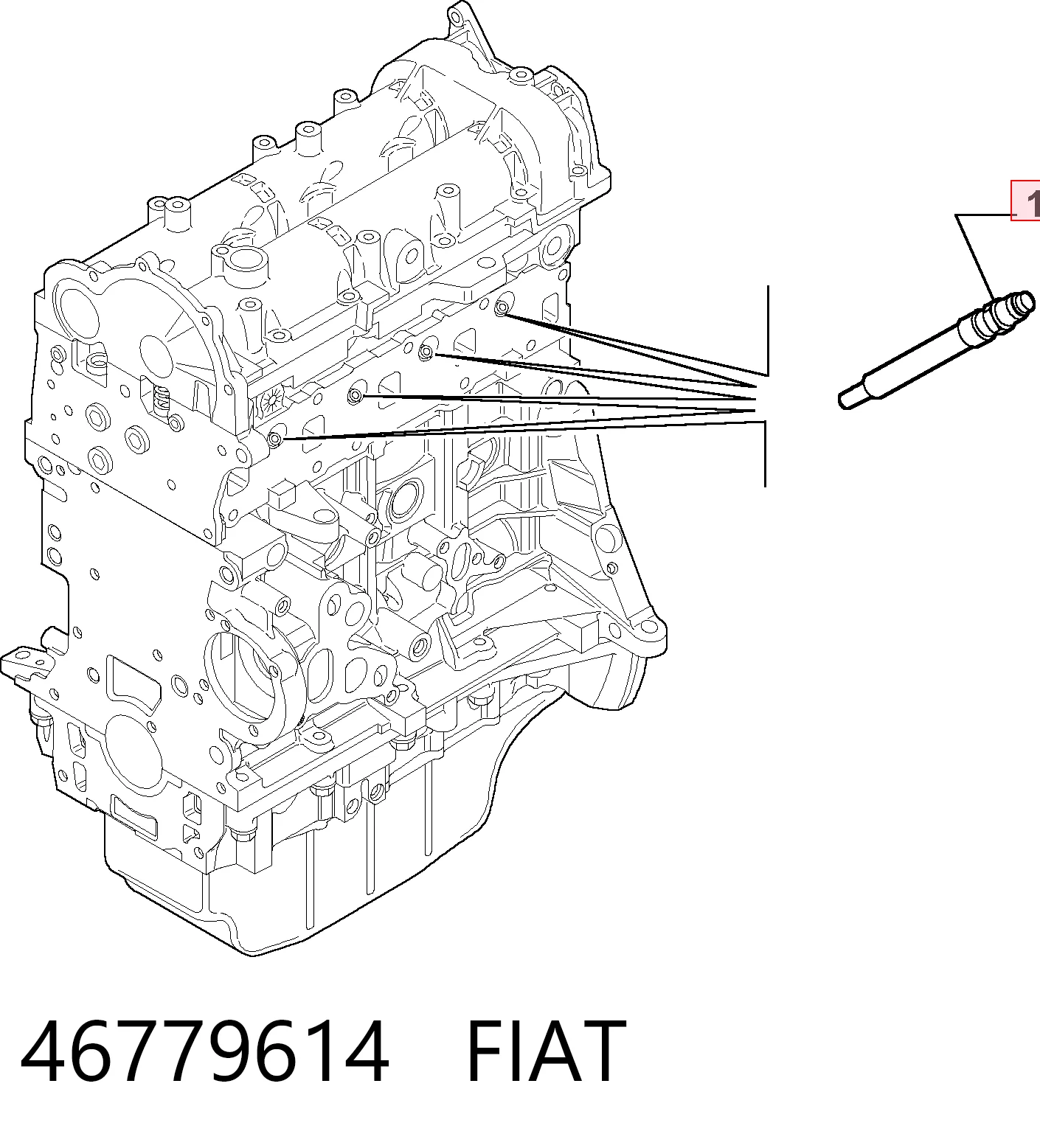 46779614 Fiat/Alfa/Lancia Bujías de calentamiento