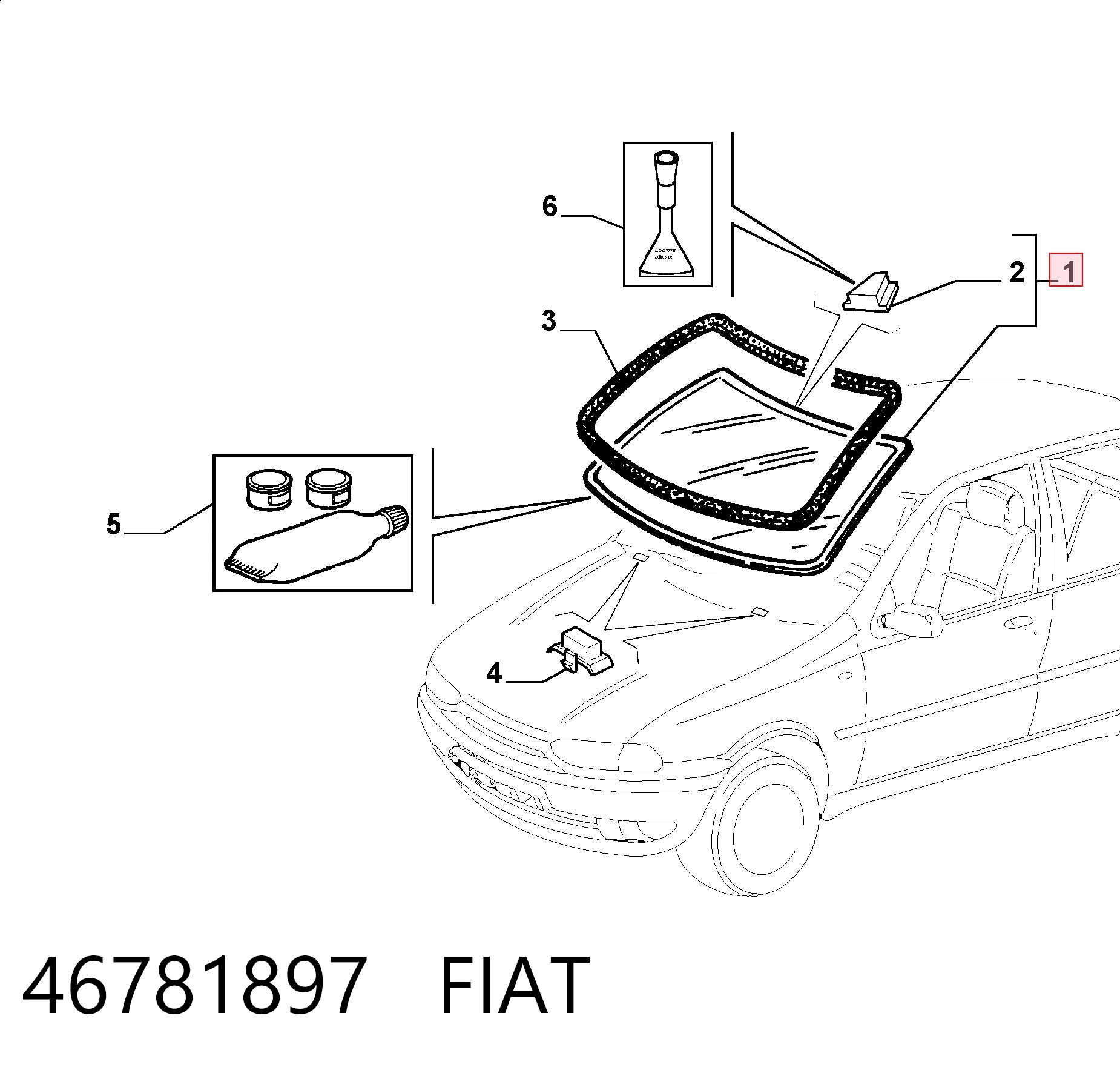 Parabrisas delantero Fiat Palio (1996-2026)
