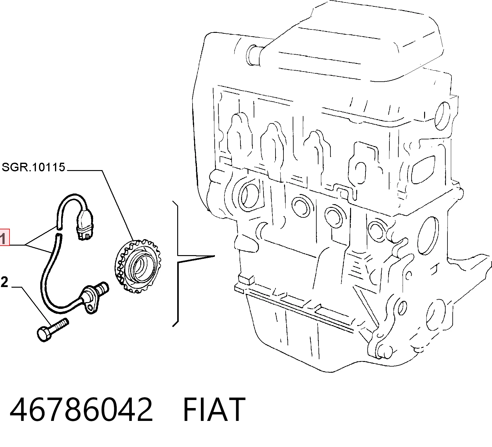 Sensor ckp para Fiat Palio  (178BX)