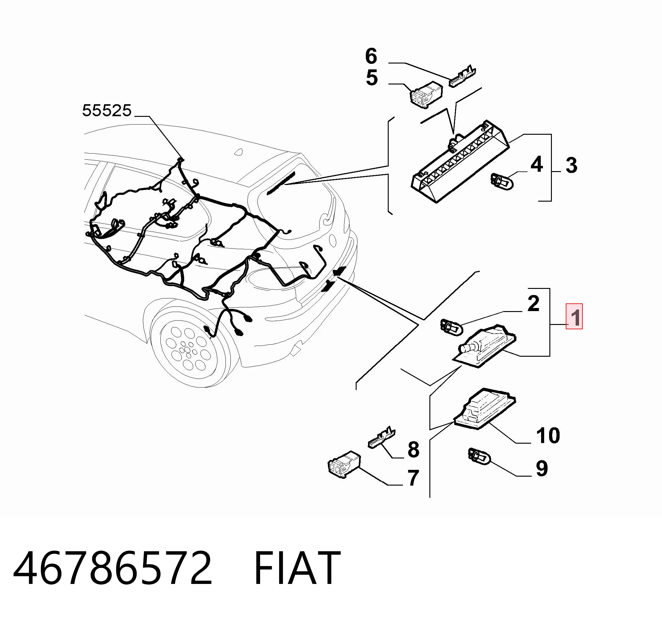 LLI750 Magneti Marelli Luz de matricula