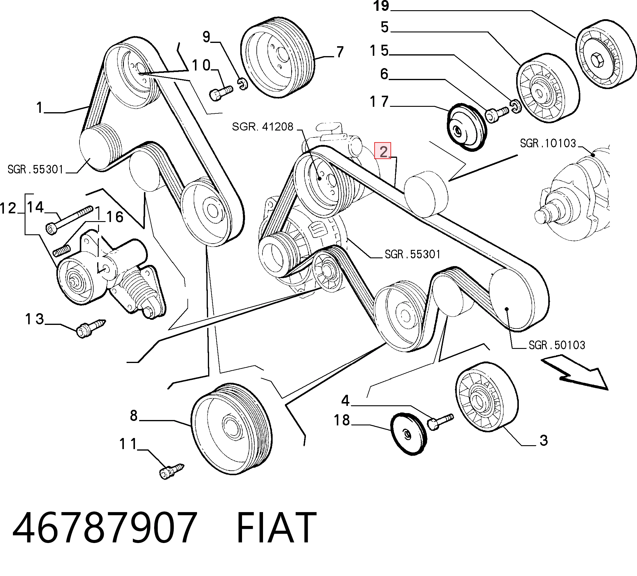 46787907 Fiat/Alfa/Lancia