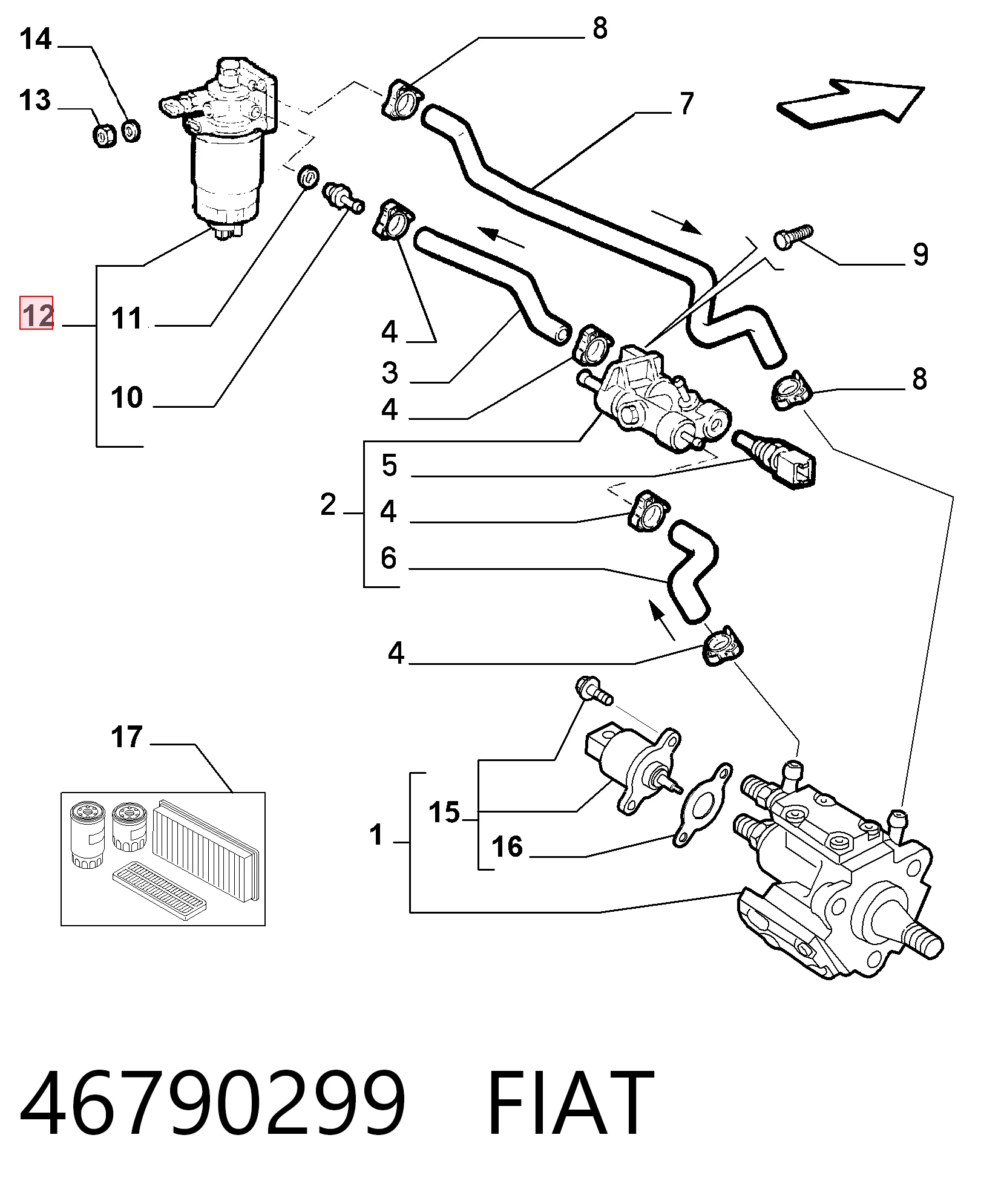 46790299 Fiat/Alfa/Lancia