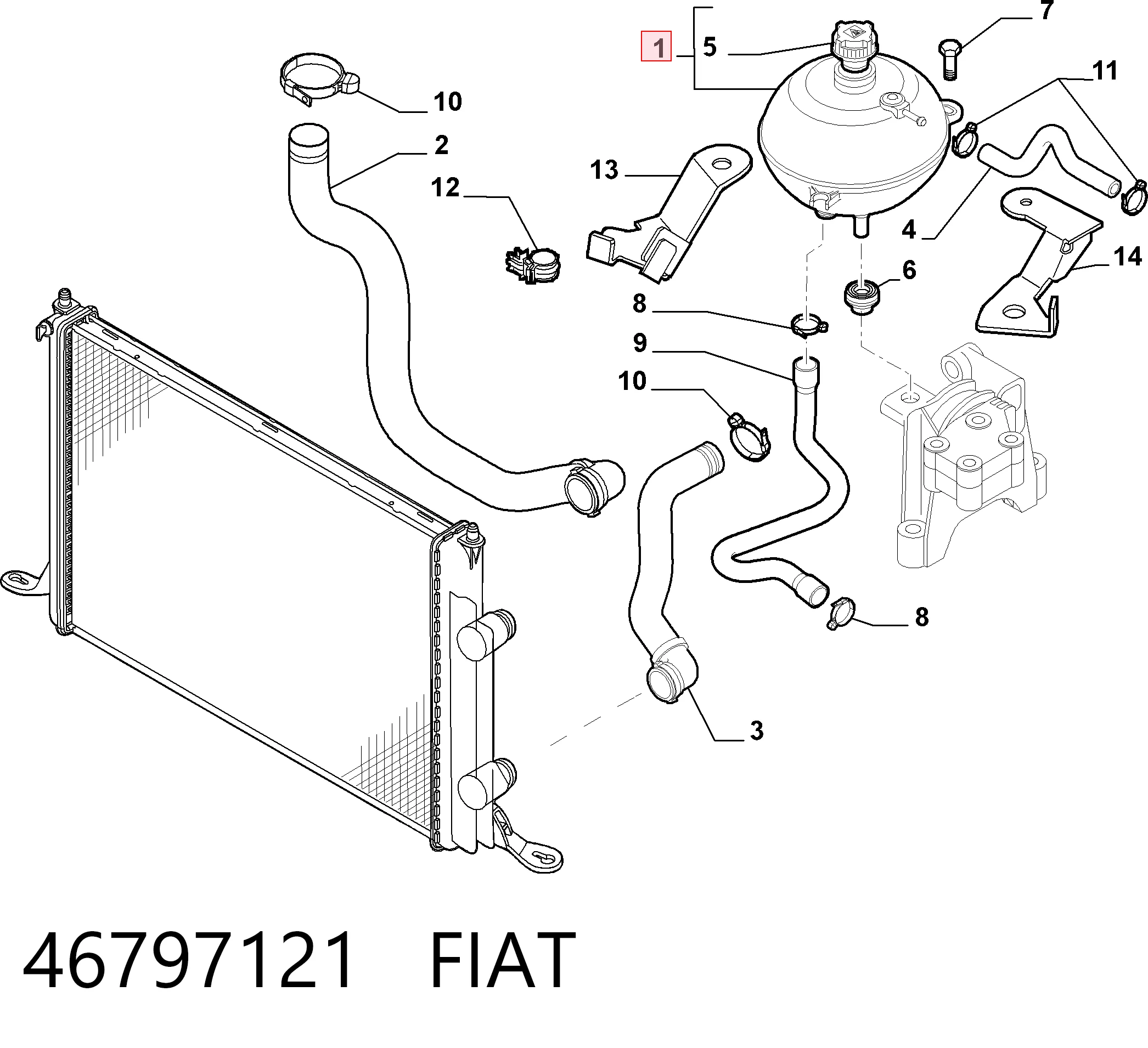 Comprar Vaso de expansión Fiat Stilo  192