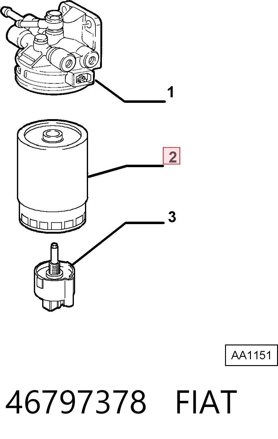 46797378 Fiat/Alfa/Lancia
