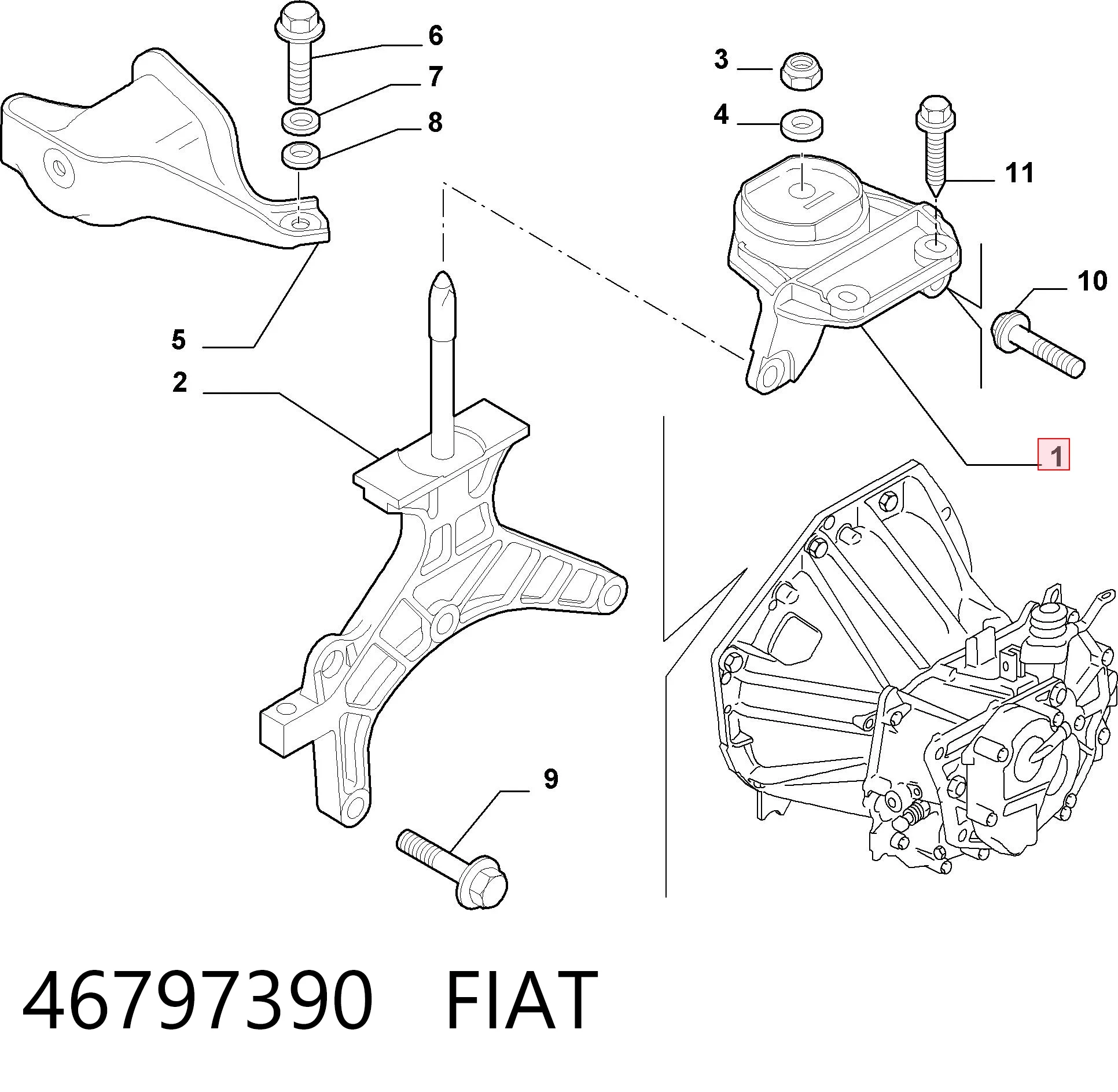 46797390 Fiat/Alfa/Lancia