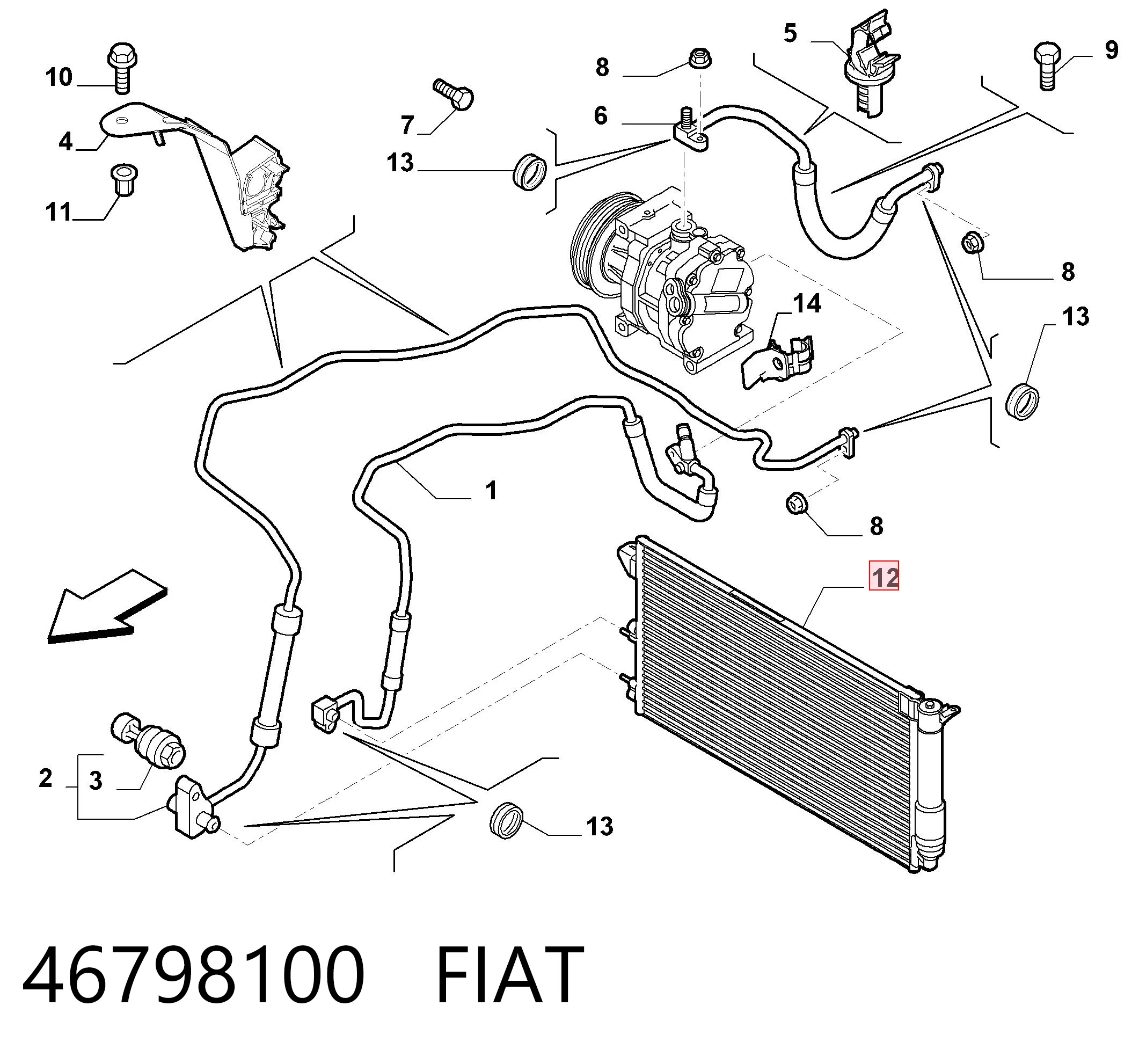 46798100 Fiat/Alfa/Lancia