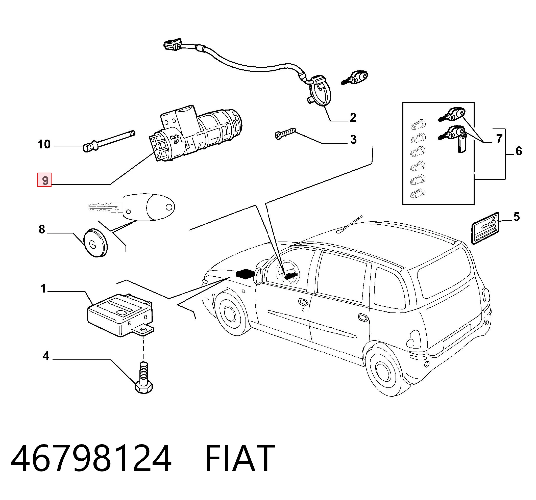 46798124 Fiat/Alfa/Lancia
