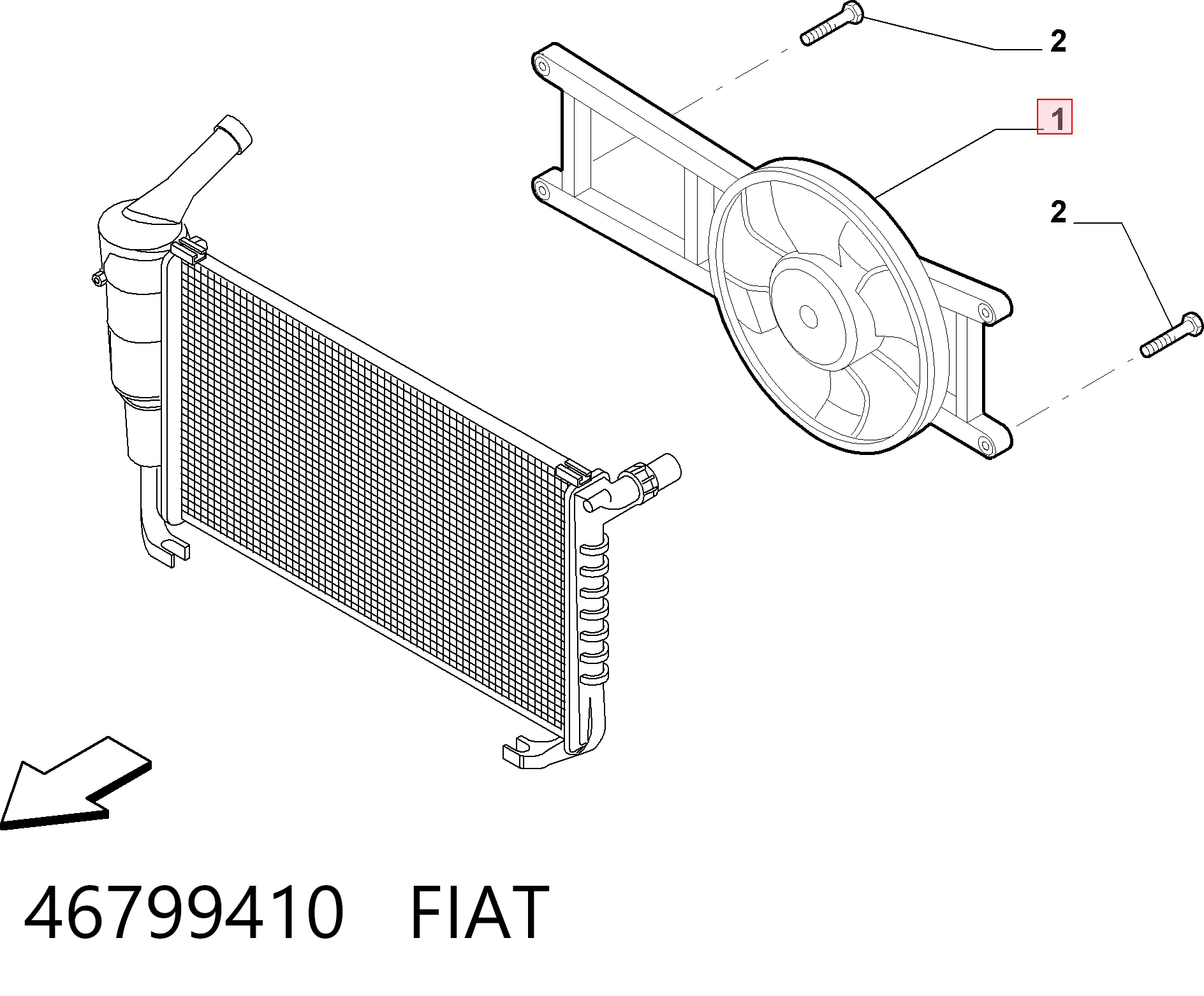 Ventilador de refrigeración del motor Fiat Panda II hatchback comprar en España