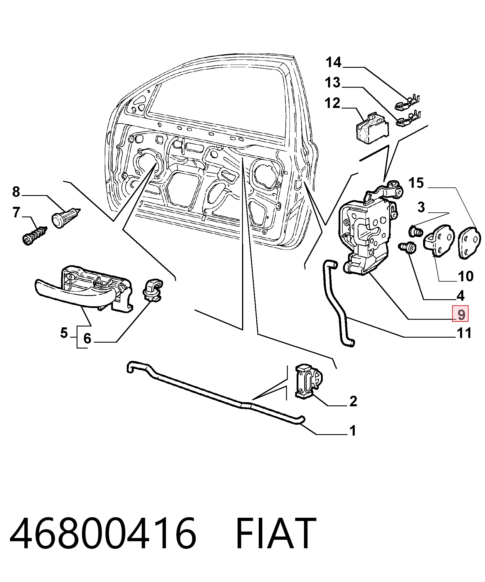 Cerradura Alfa Romeo 147 hatchback (937) (2001 - 2010) precio, desde 37,75 EUR