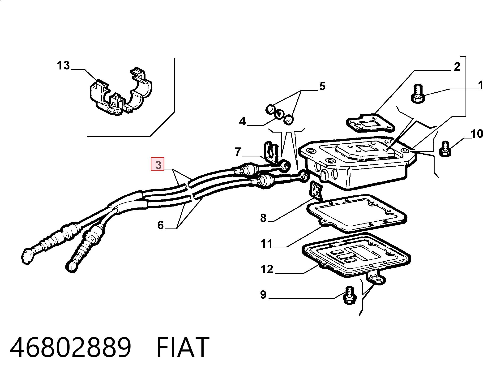 Cables de caja de cambios para Fiat Palio 178DX