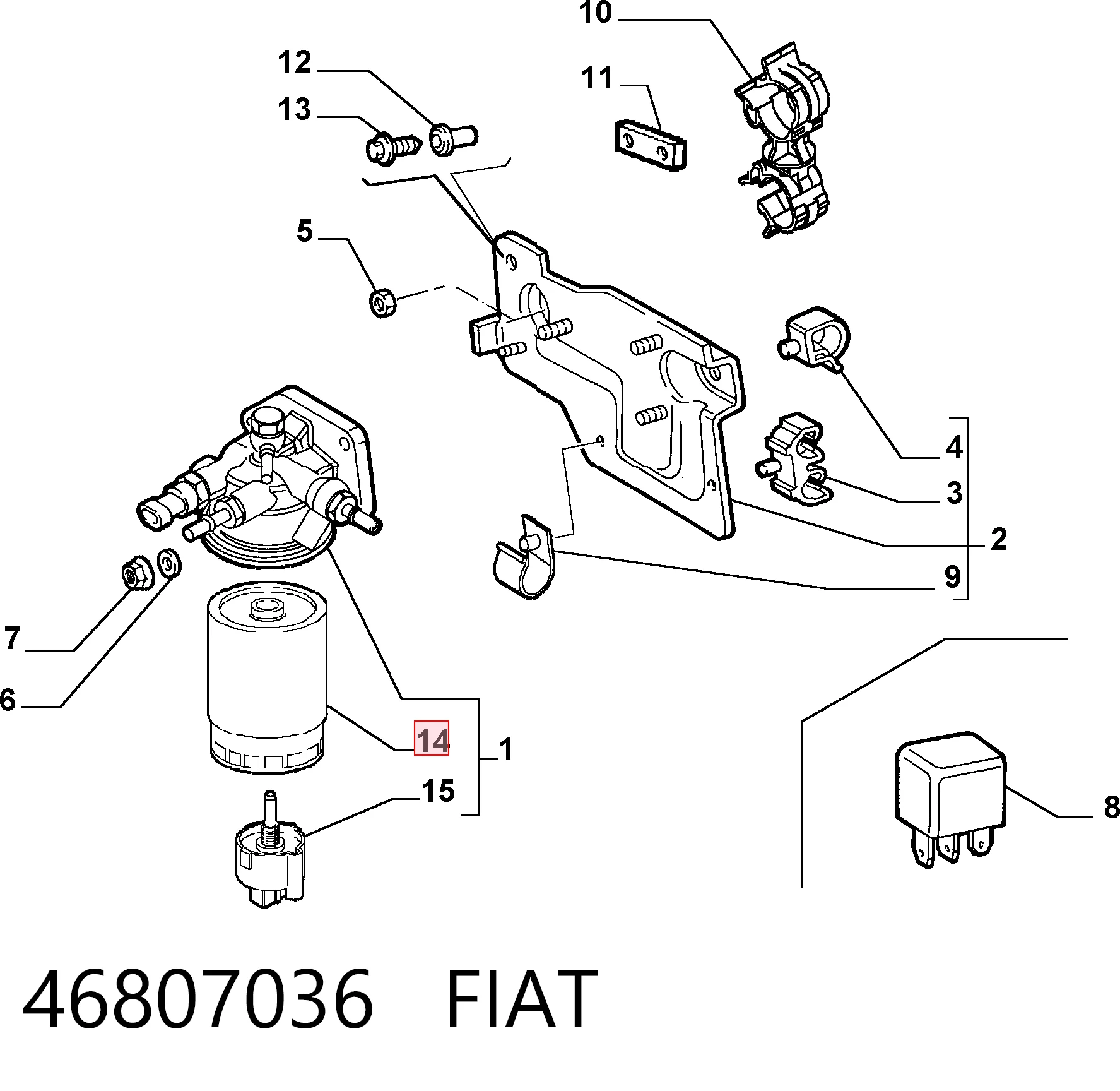 46807036 Fiat/Alfa/Lancia