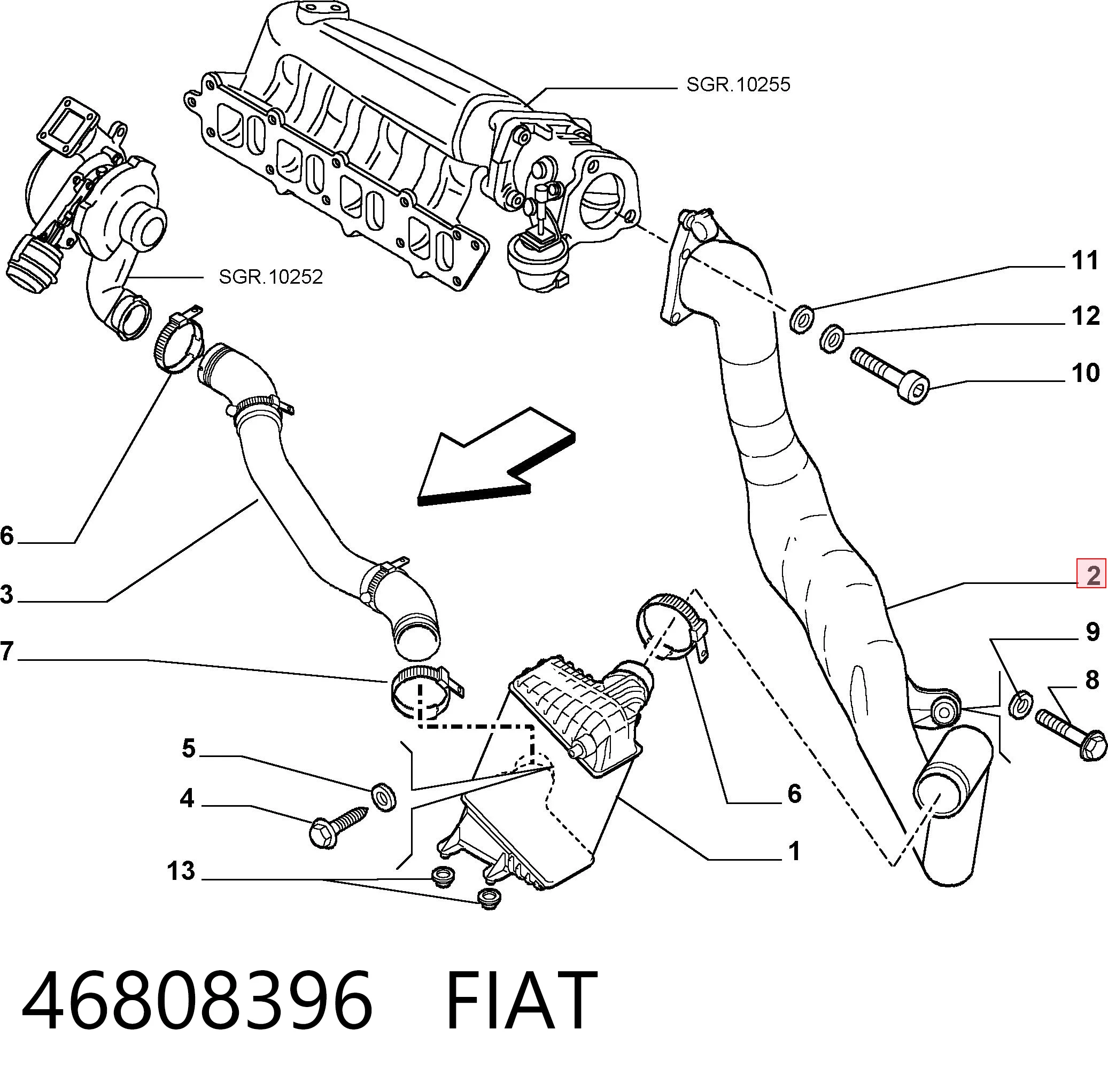 46808396 Fiat/Alfa/Lancia