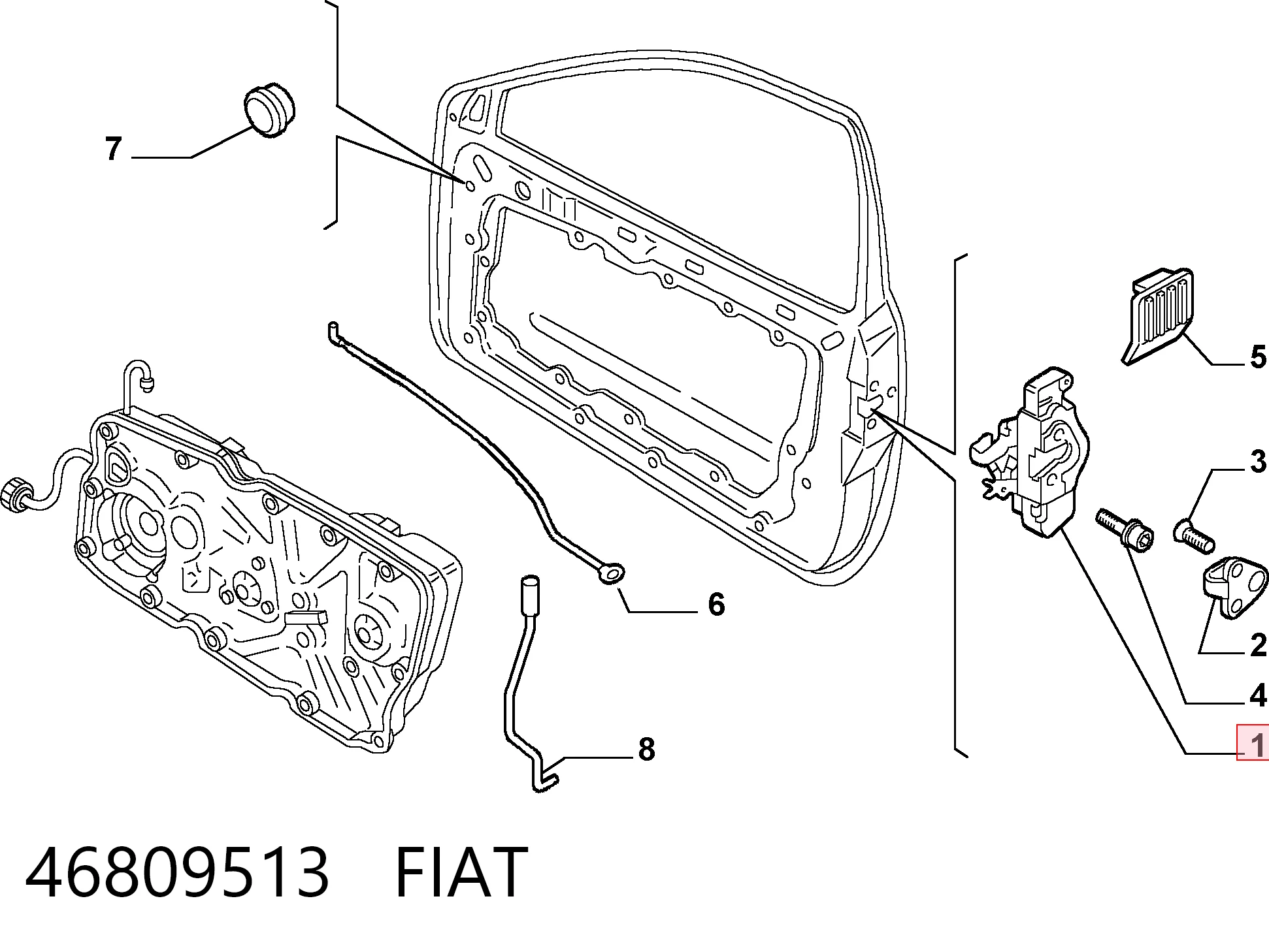 Cerradura Fiat Stilo hatchback (192) (2001 - 2006) precio, desde 33,40 EUR