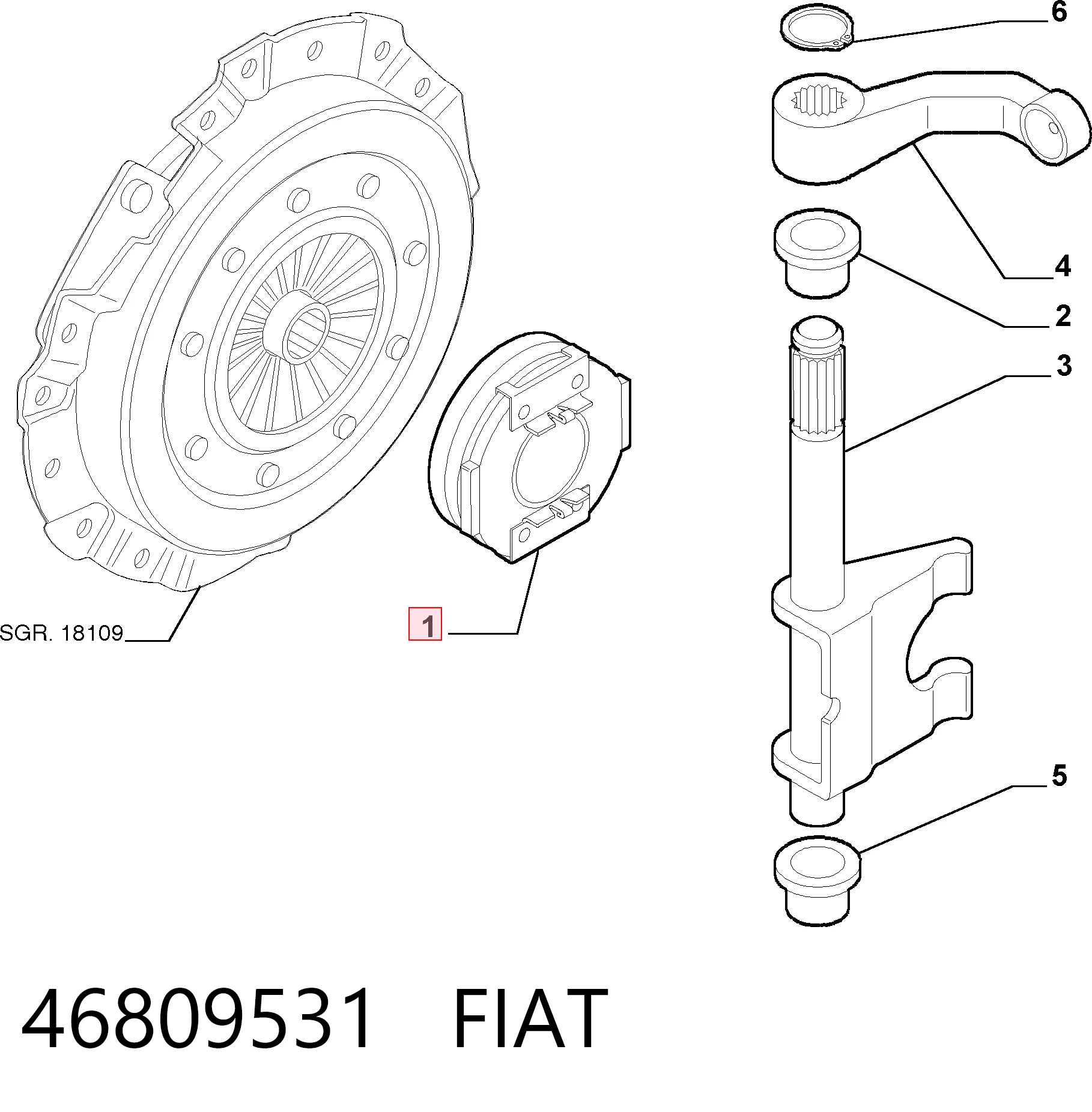 Collarin de embrague Fiat Tipo  sedán comprar en España