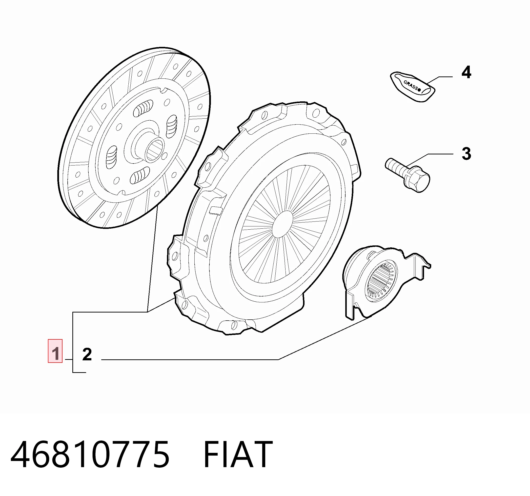 Precio del repuesto Kit de embrague Punto  hatchback