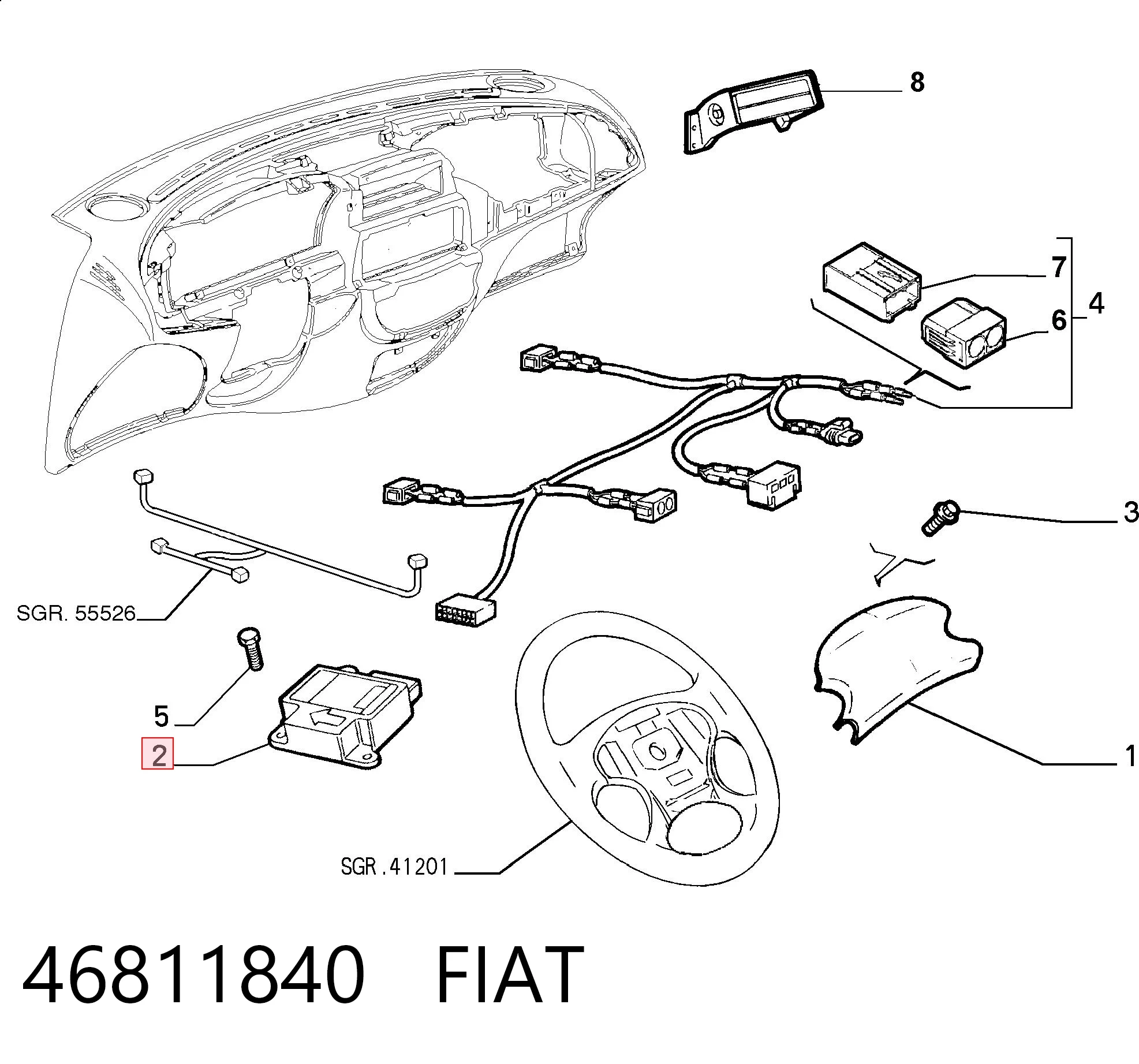 46811840 Fiat/Alfa/Lancia