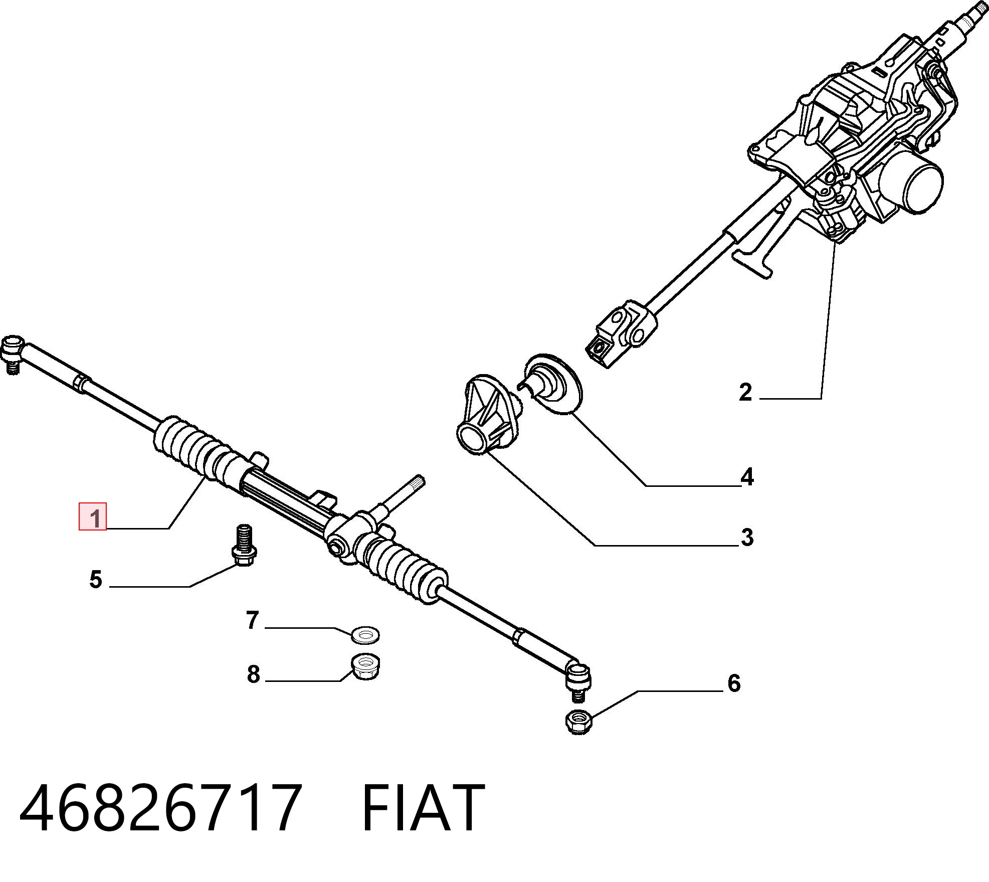 Caja de dirección Fiat Stilo (192)