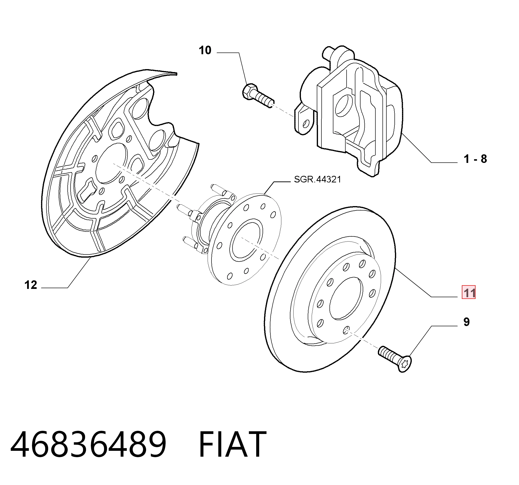 46836489 Fiat/Alfa/Lancia