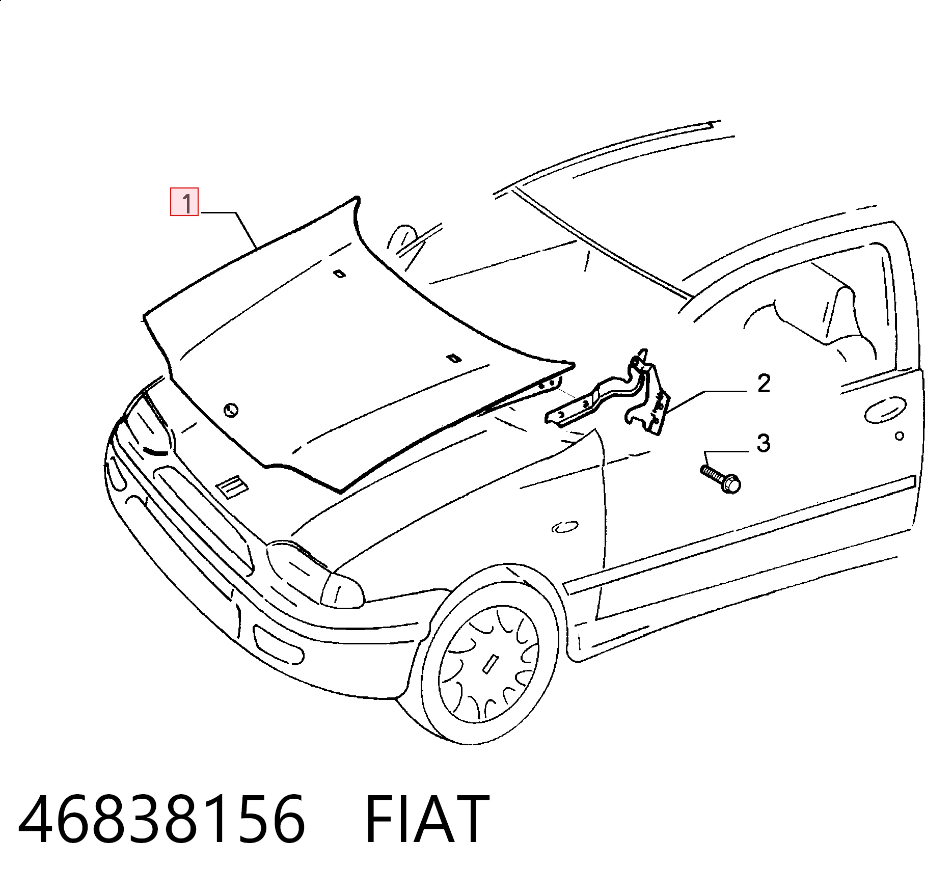 Capó del motor Fiat Palio hatchback (178BX) (1996 - 2026) precio, desde 206,65 EUR