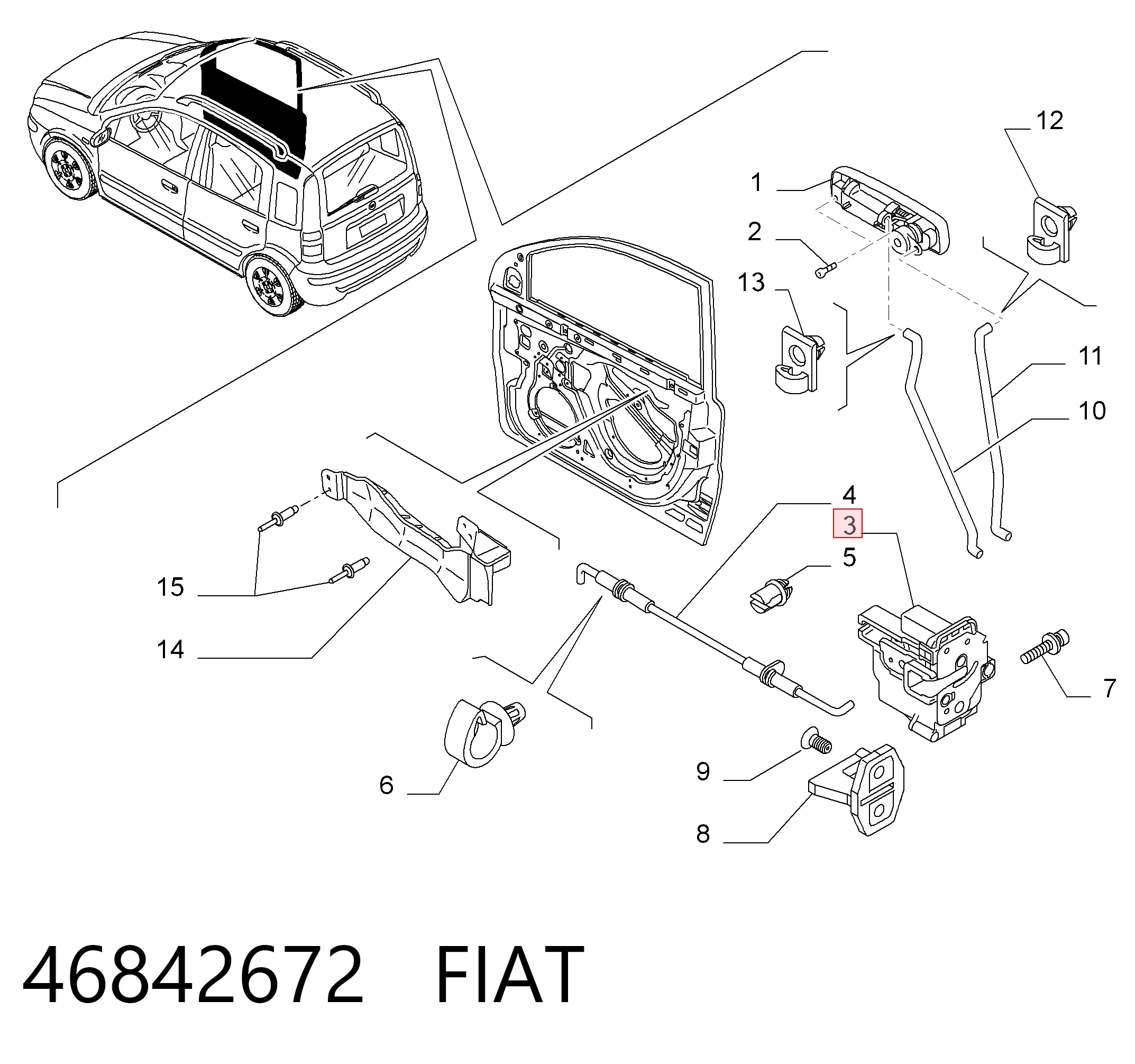 Comprar Cerradura Fiat Panda II 169A