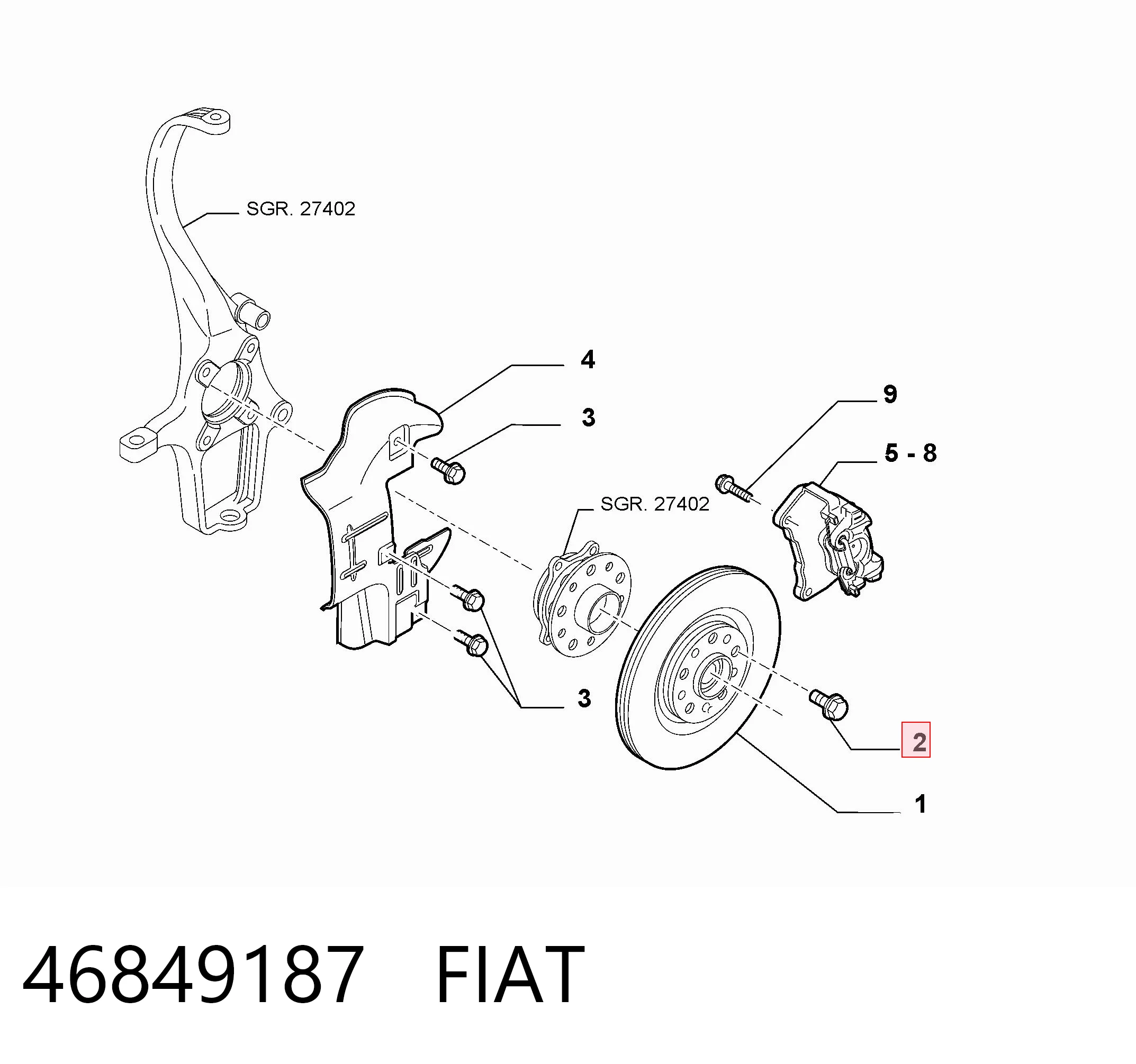 46849187 Fiat/Alfa/Lancia