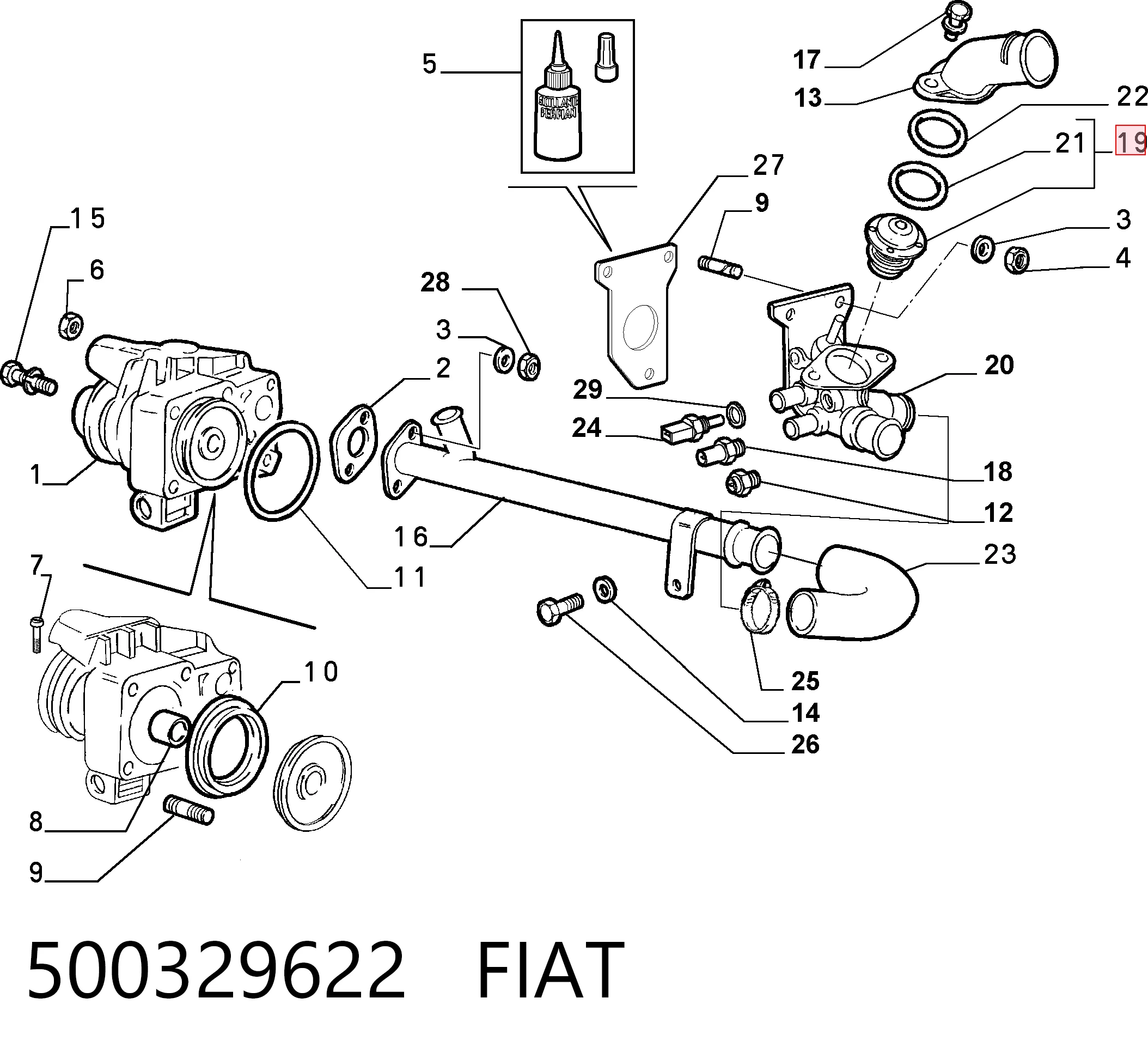 500329622 Fiat/Alfa/Lancia