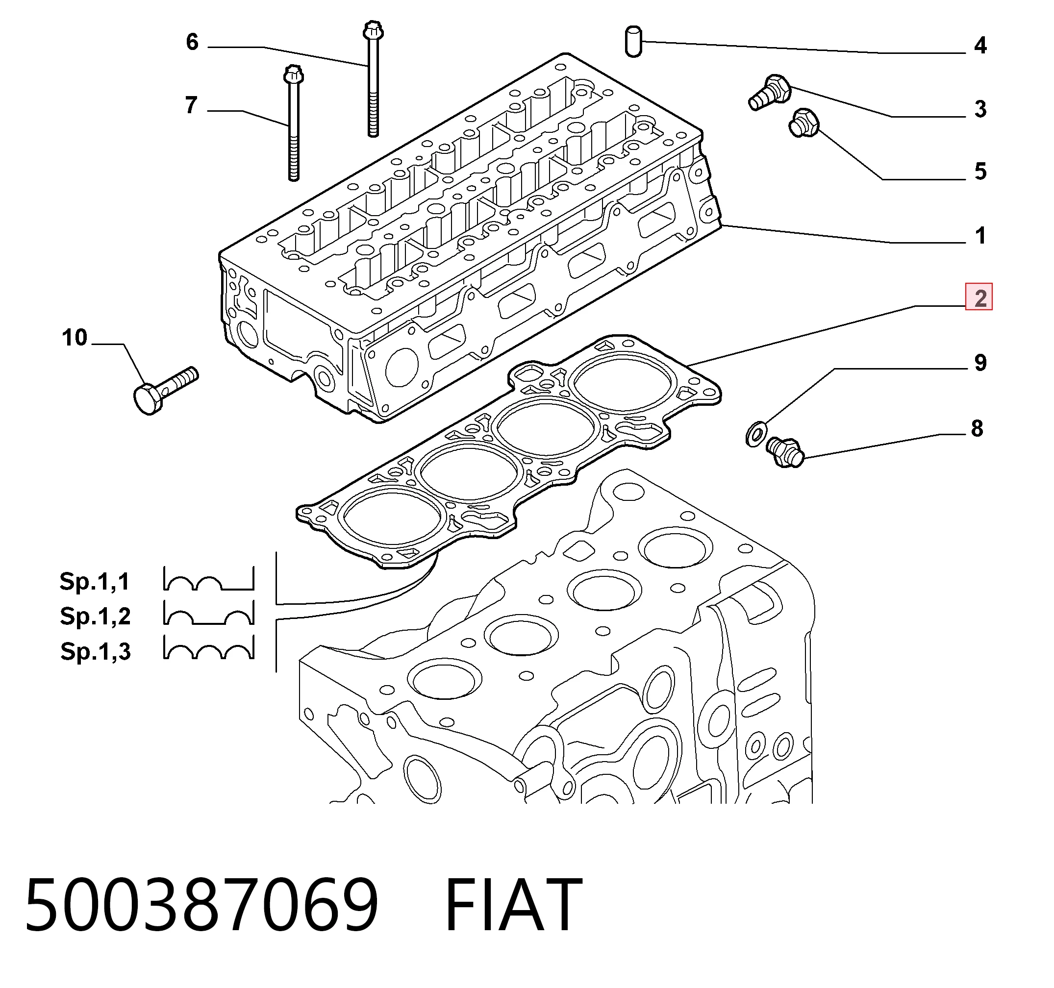 500387069 Fiat/Alfa/Lancia