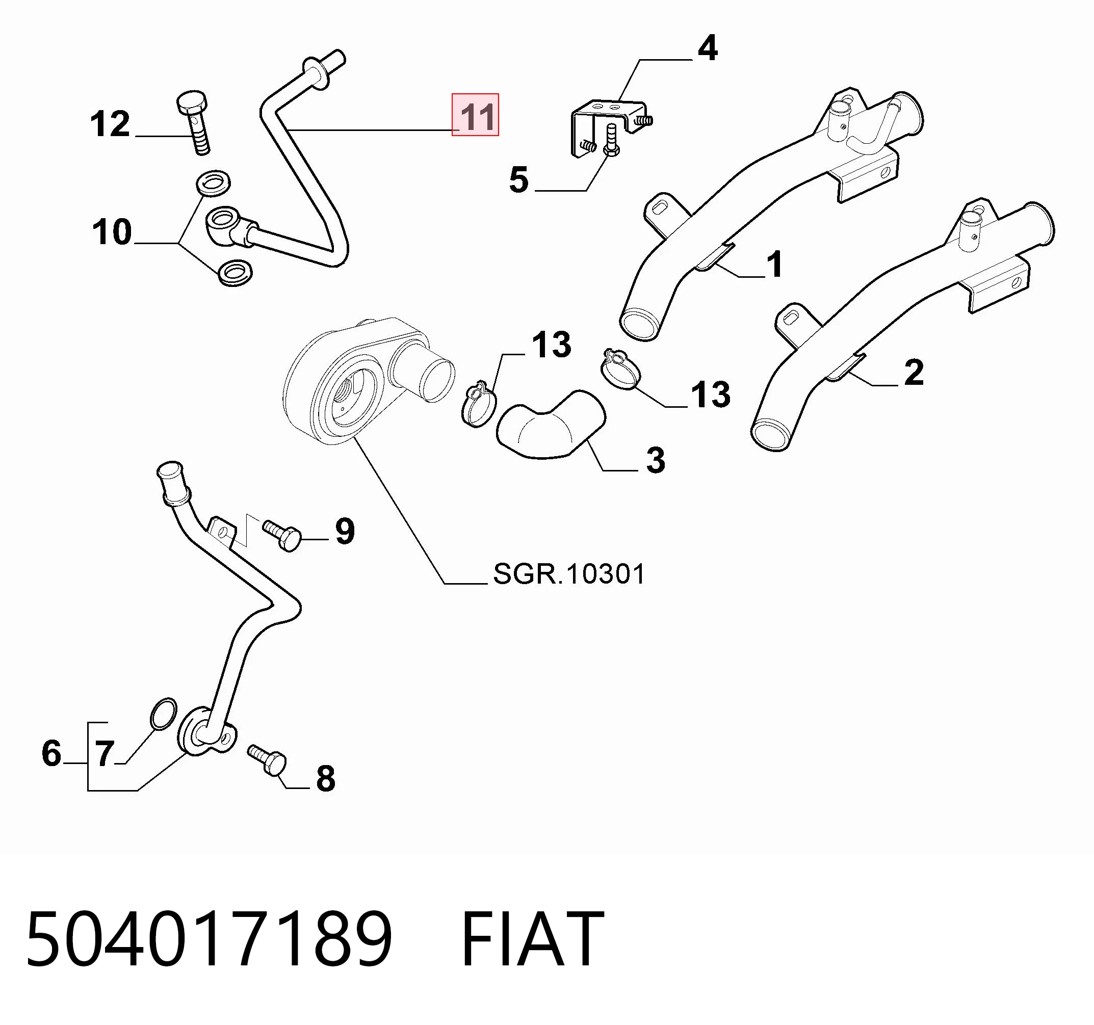 504017189 Fiat/Alfa/Lancia