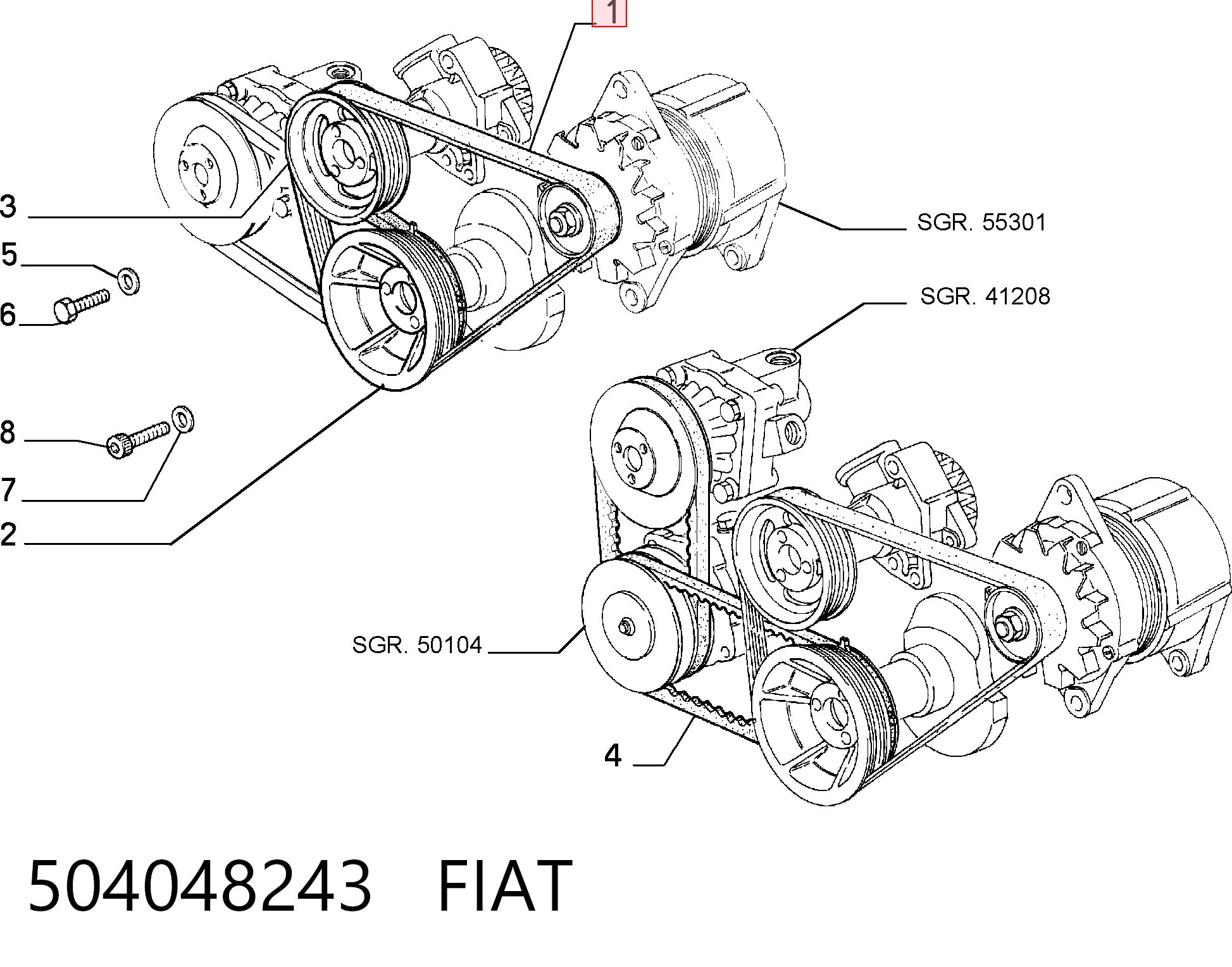 504048243 Fiat/Alfa/Lancia