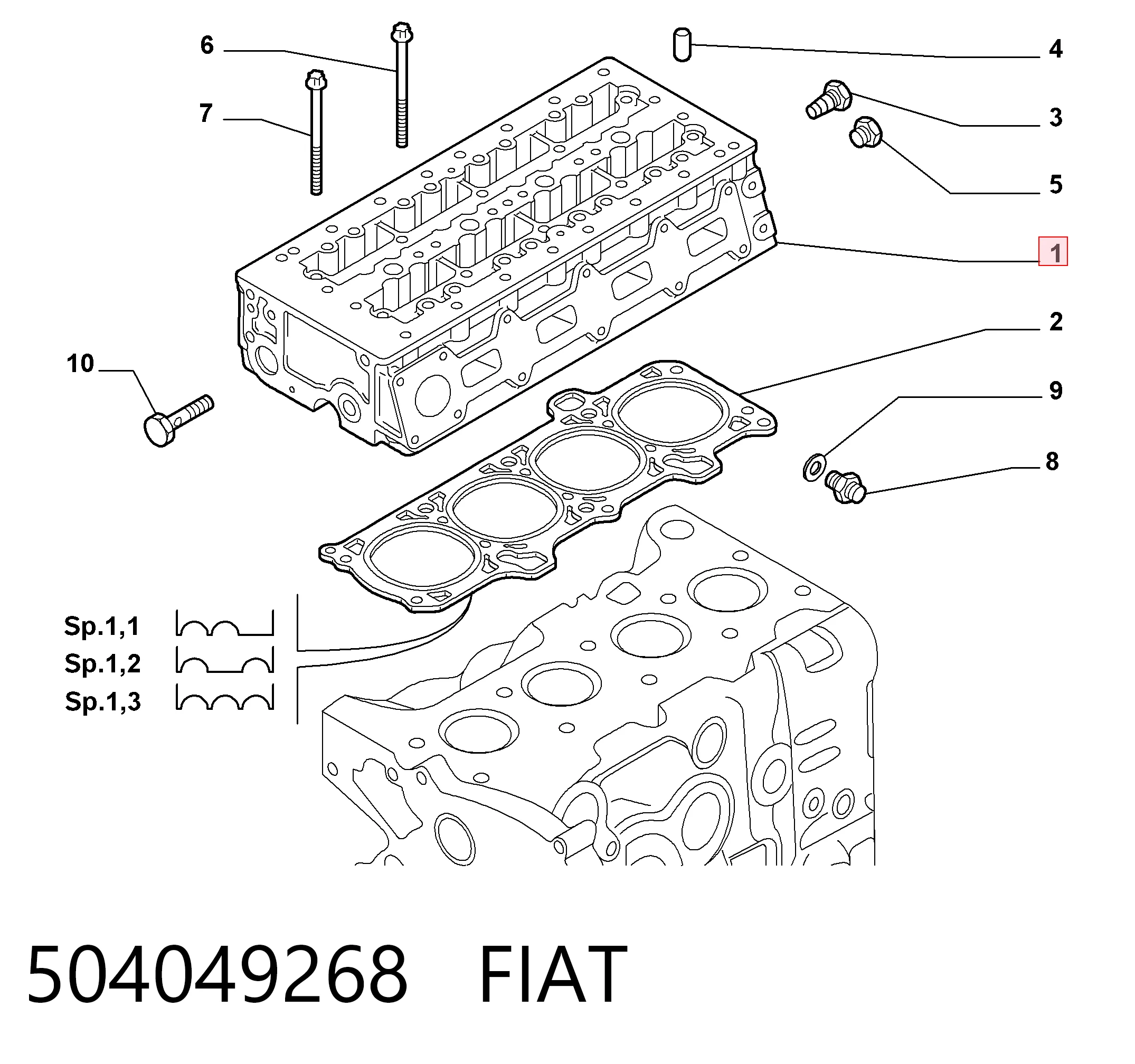 Culata cilindro Iveco Daily III ()