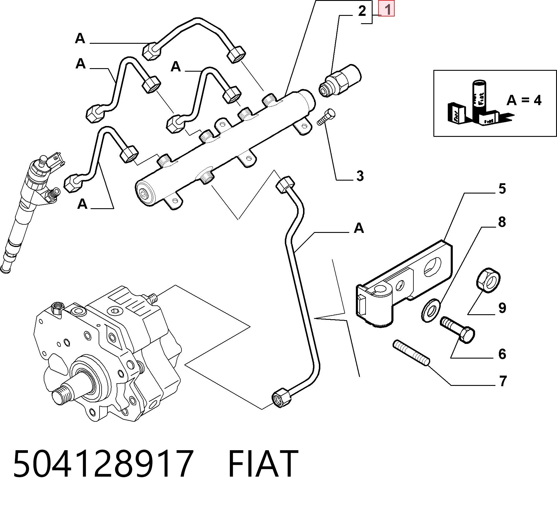 445214107 Bosch Rampa de combustible