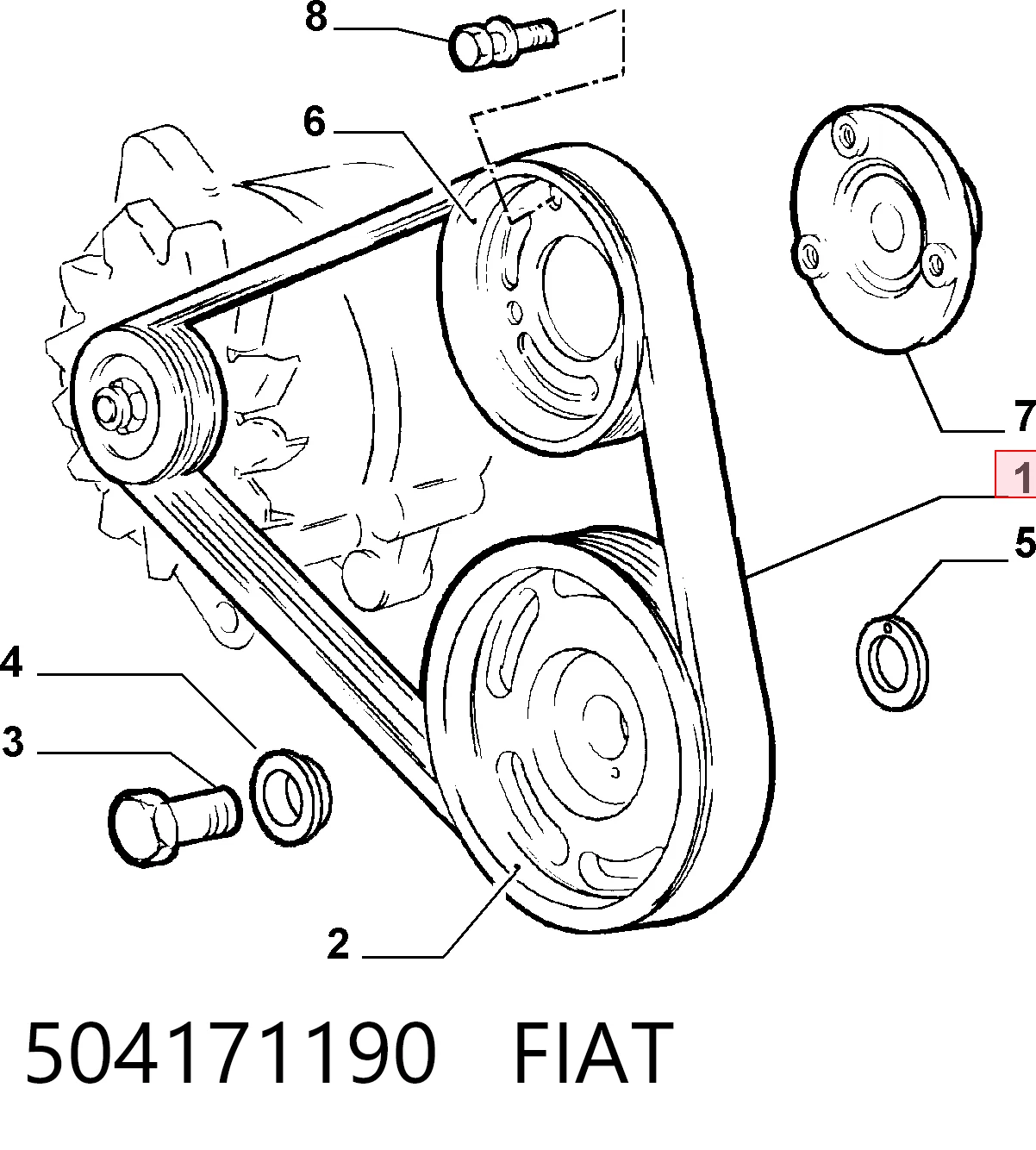 504171190 Fiat/Alfa/Lancia