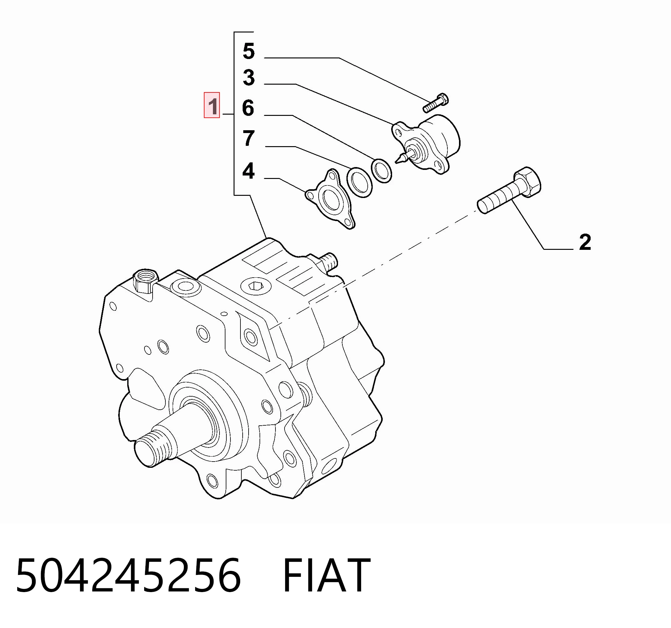 504245256 Fiat/Alfa/Lancia Bomba de inyección